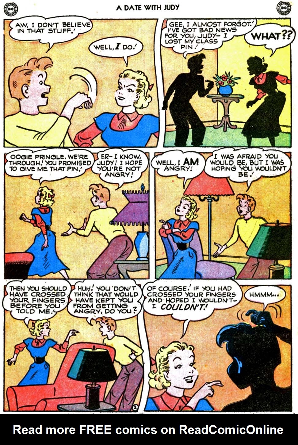 Read online A Date with Judy comic -  Issue #10 - 11