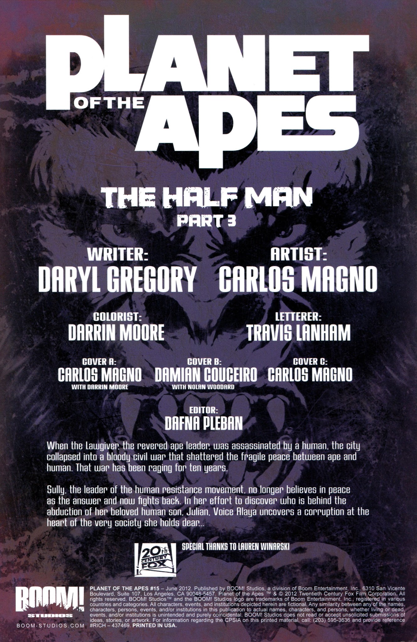 Read online Planet of the Apes (2011) comic -  Issue #15 - 2