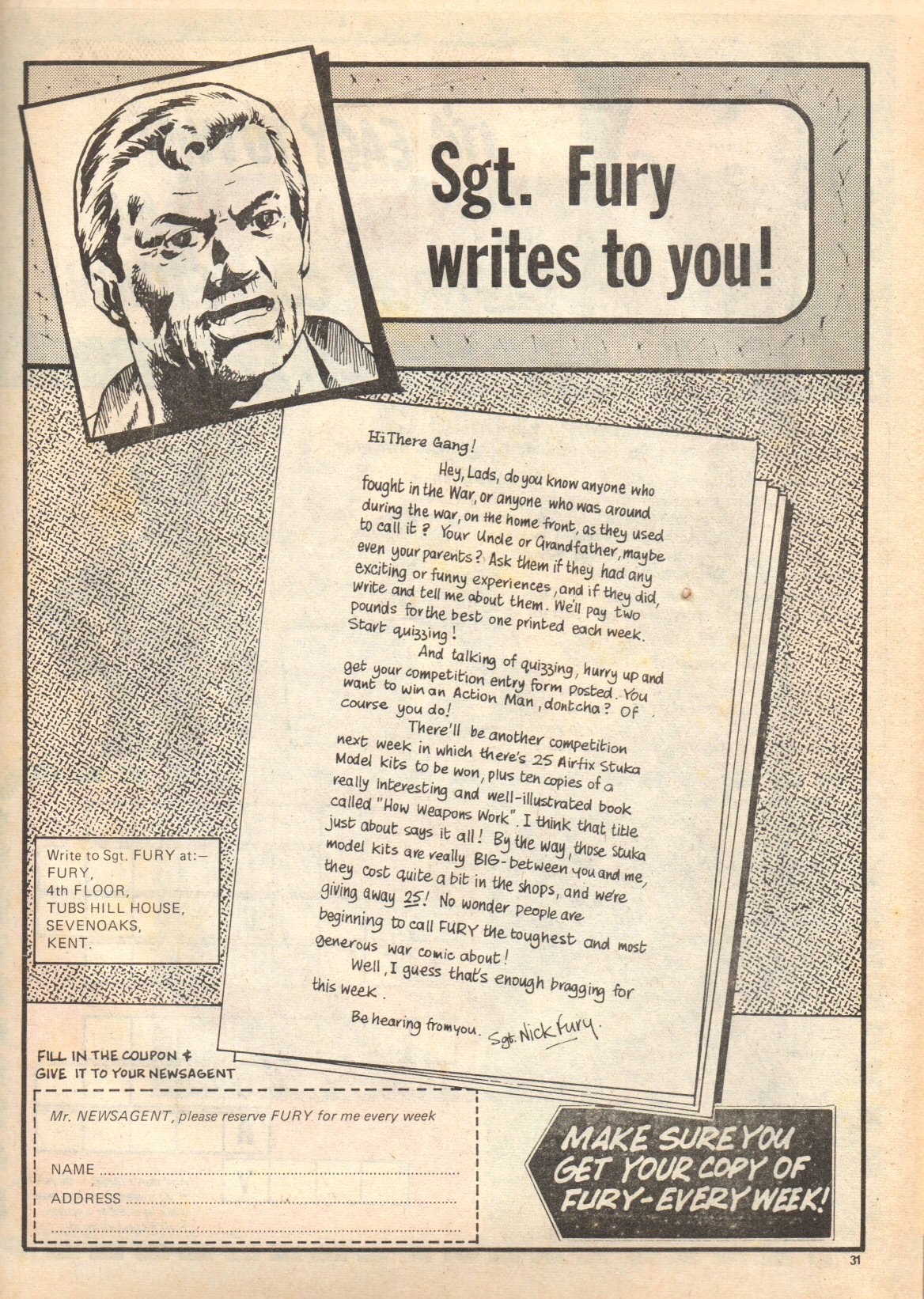 Read online Fury (1977) comic -  Issue #4 - 31