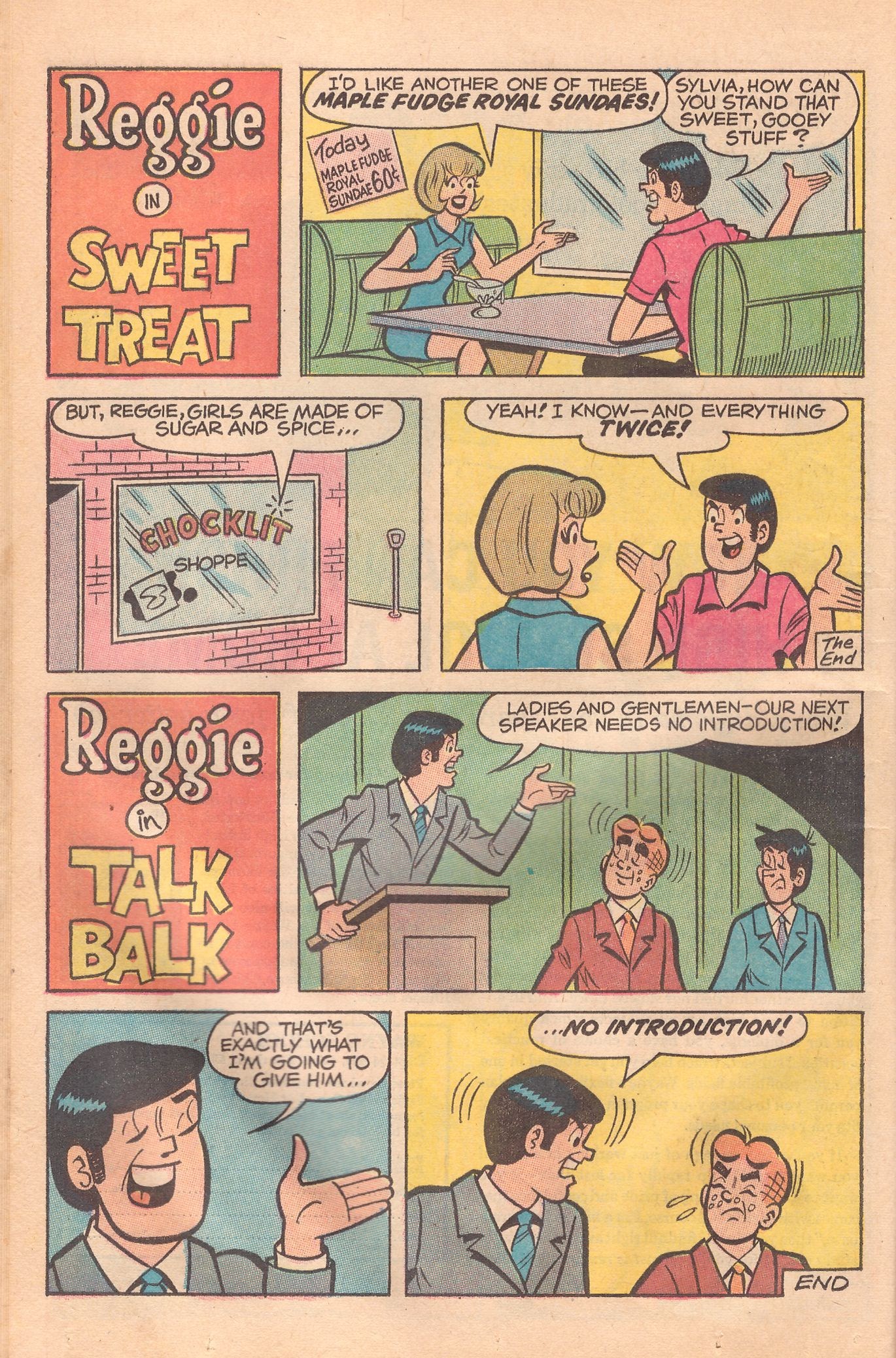 Read online Reggie's Wise Guy Jokes comic -  Issue #10 - 18