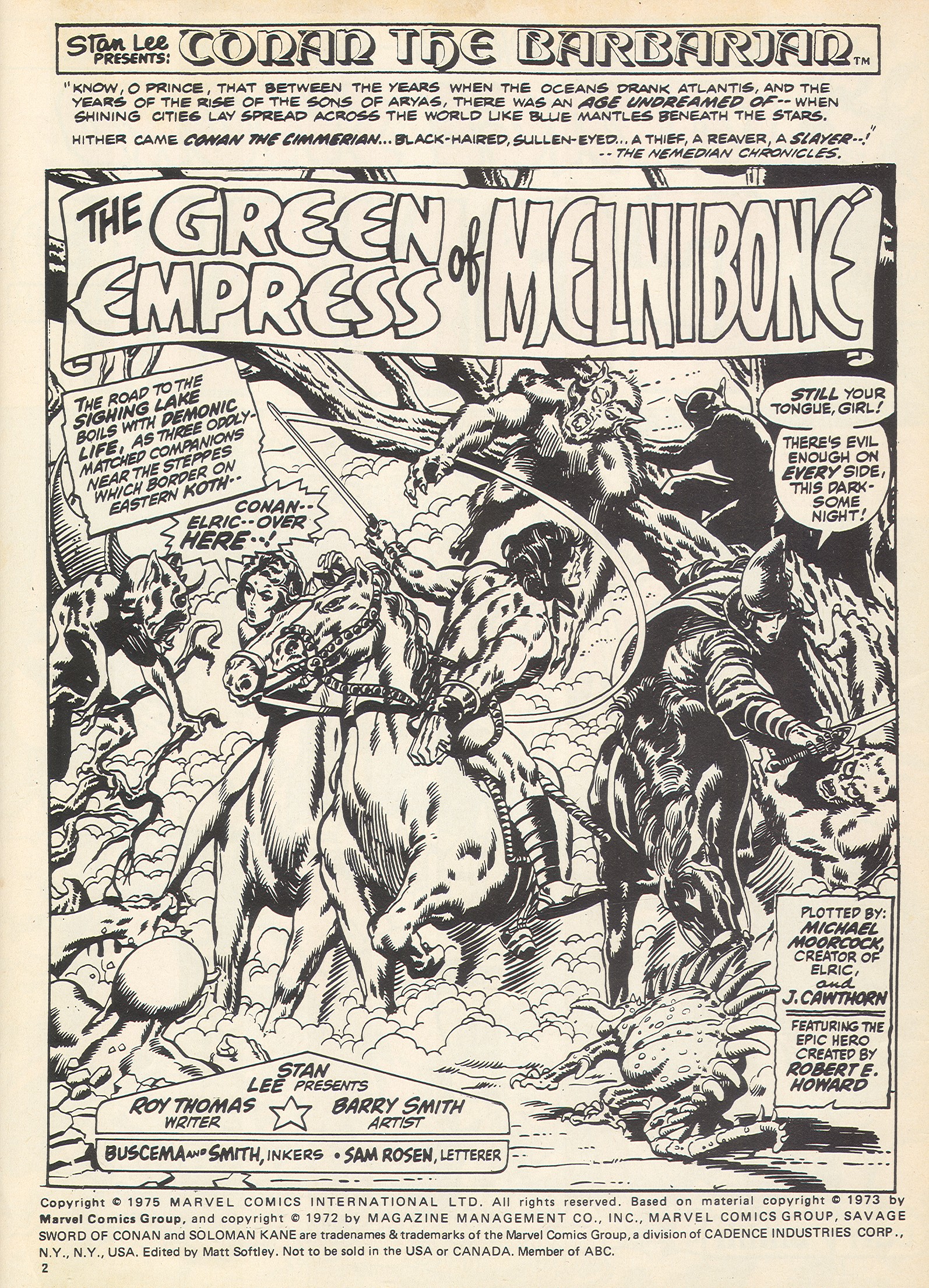 Read online The Savage Sword of Conan (1975) comic -  Issue #16 - 2