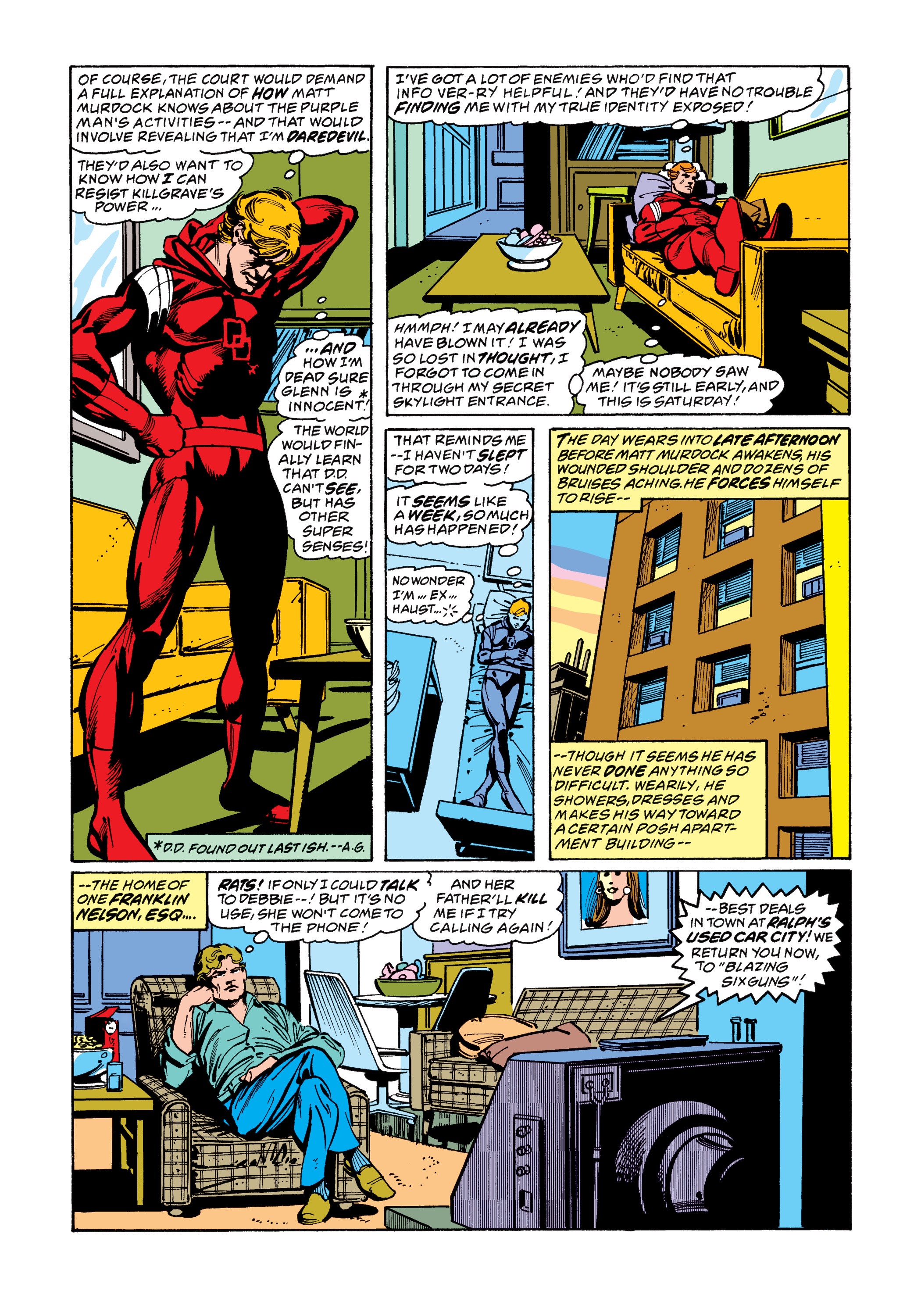 Read online Marvel Masterworks: Daredevil comic -  Issue # TPB 14 (Part 1) - 84