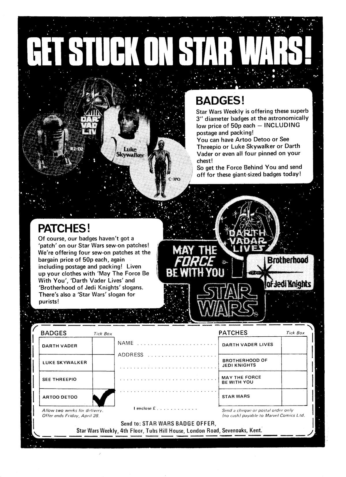 Read online Star Wars Weekly comic -  Issue #7 - 24