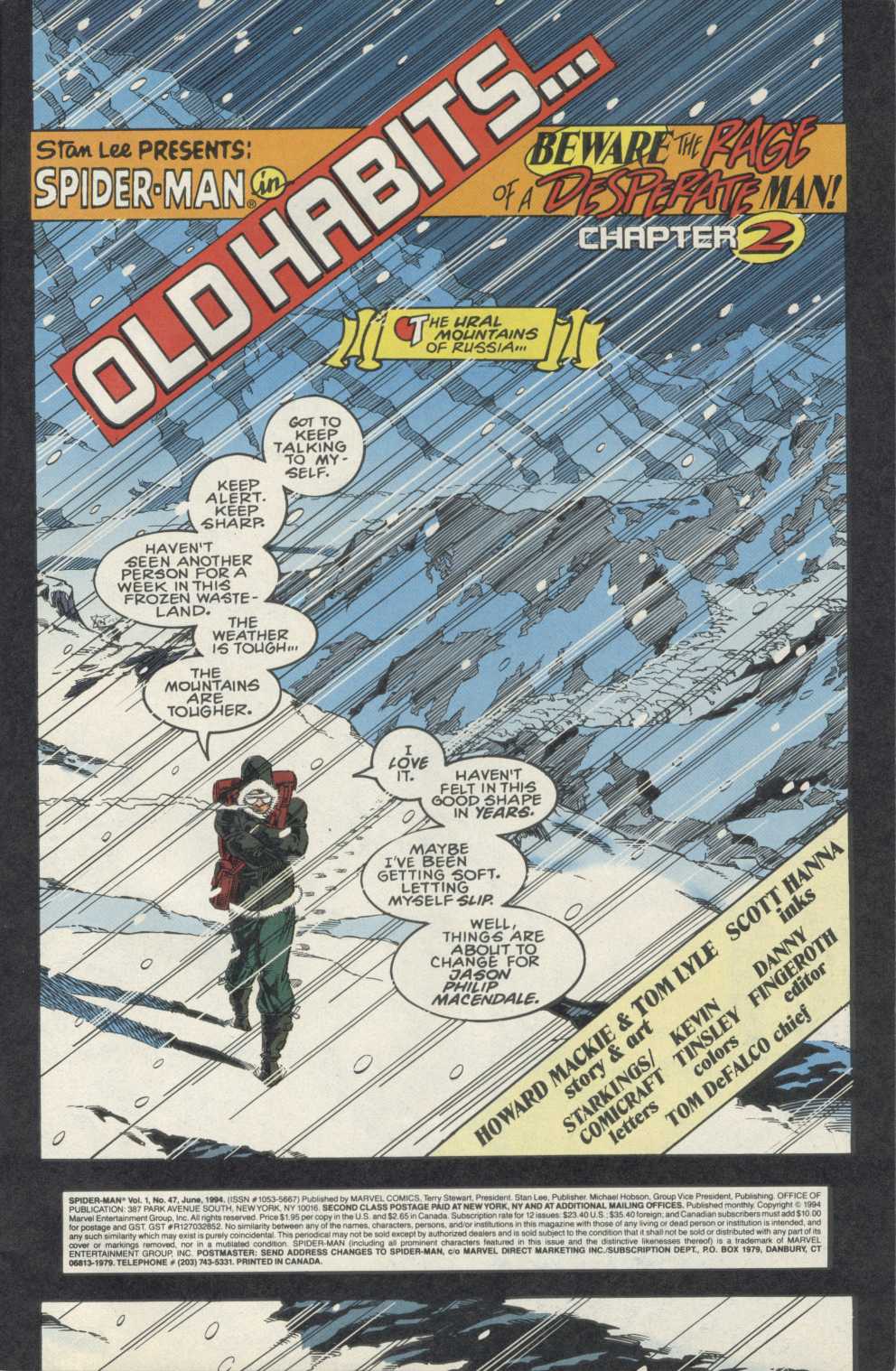 Read online Spider-Man (1990) comic -  Issue #47 - Old Habits - 2