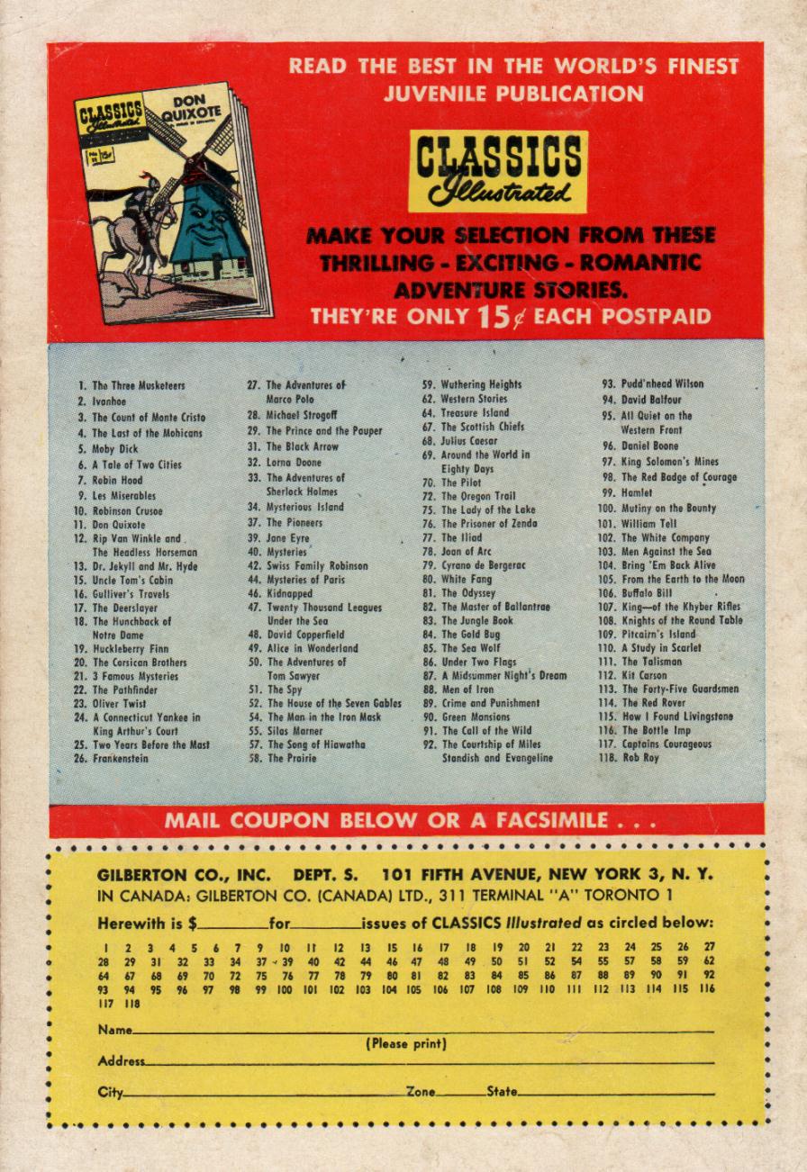 Read online Classics Illustrated comic -  Issue #57 - 52