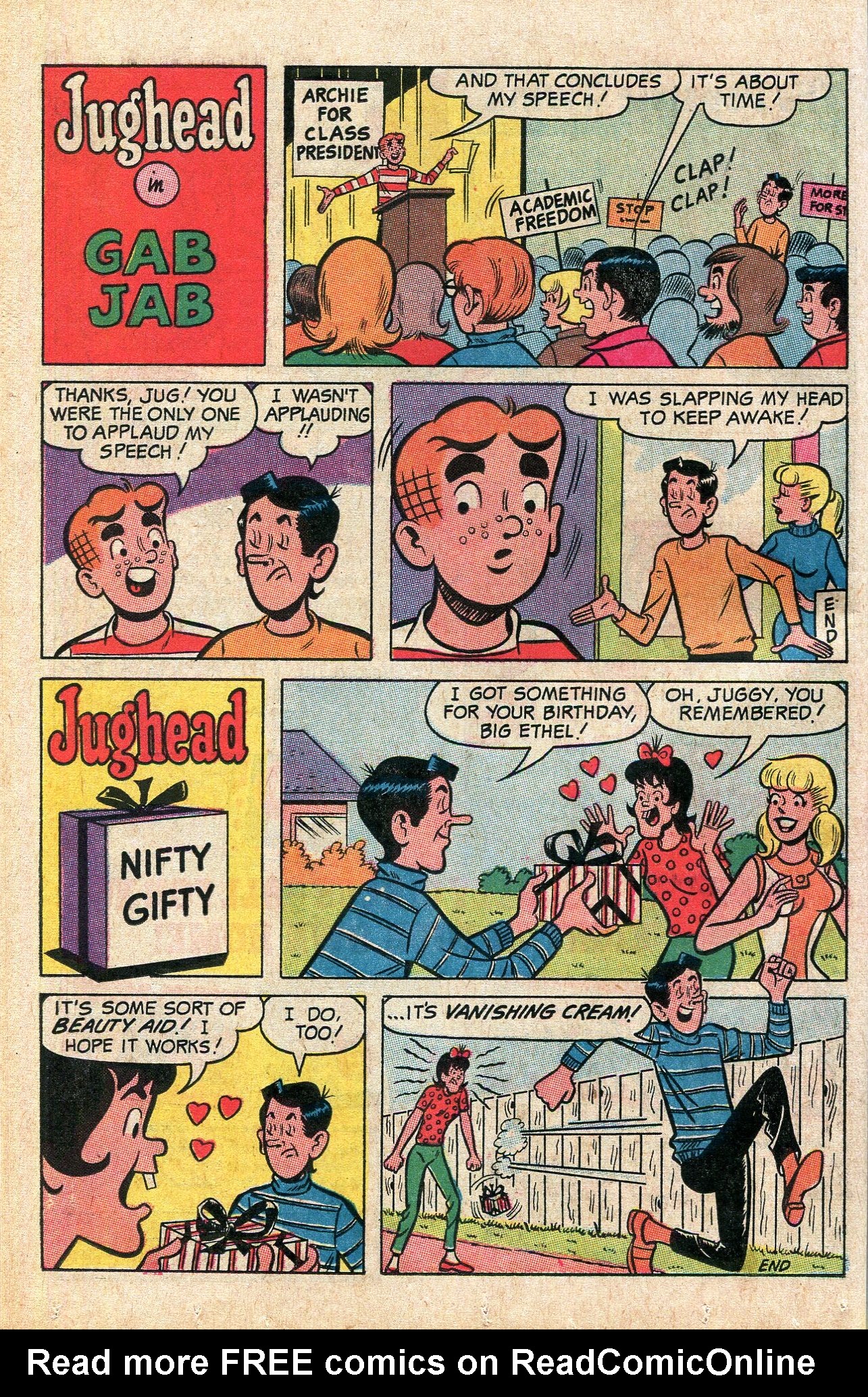 Read online Jughead's Jokes comic -  Issue #21 - 18
