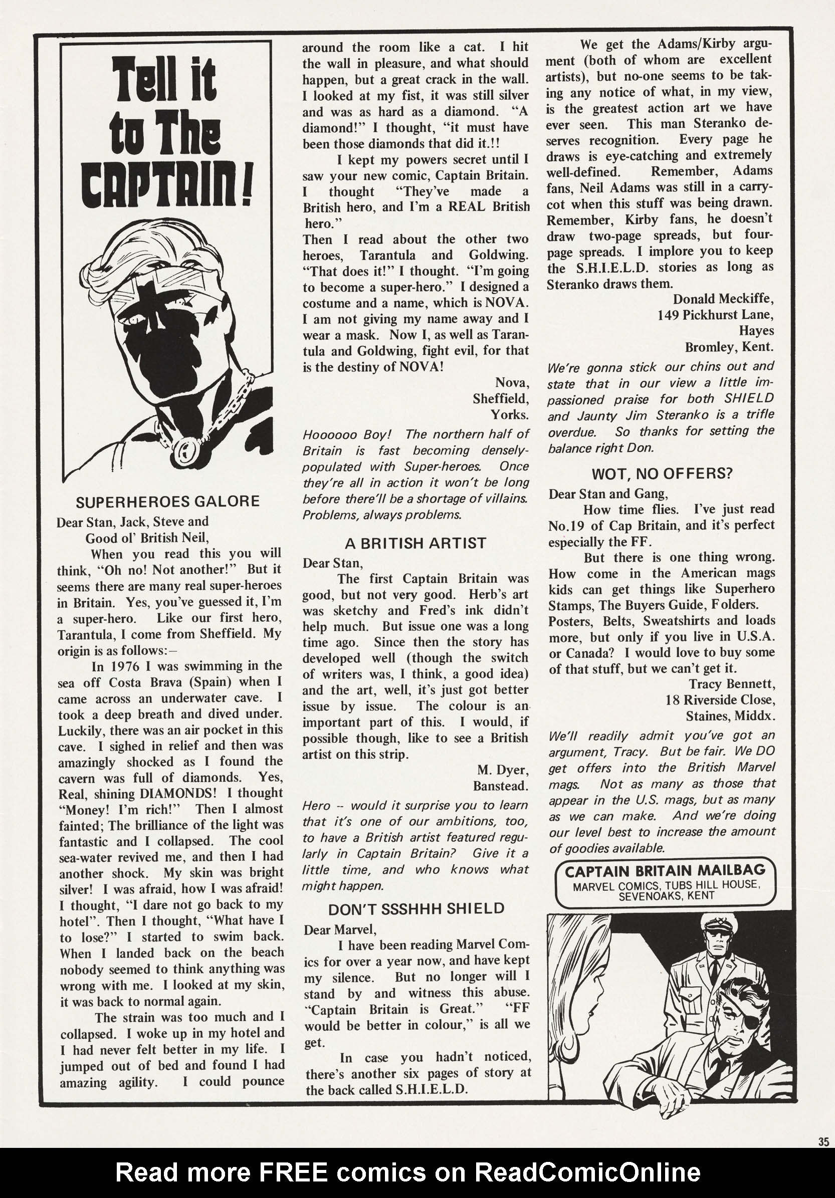 Read online Captain Britain (1976) comic -  Issue #30 - 34