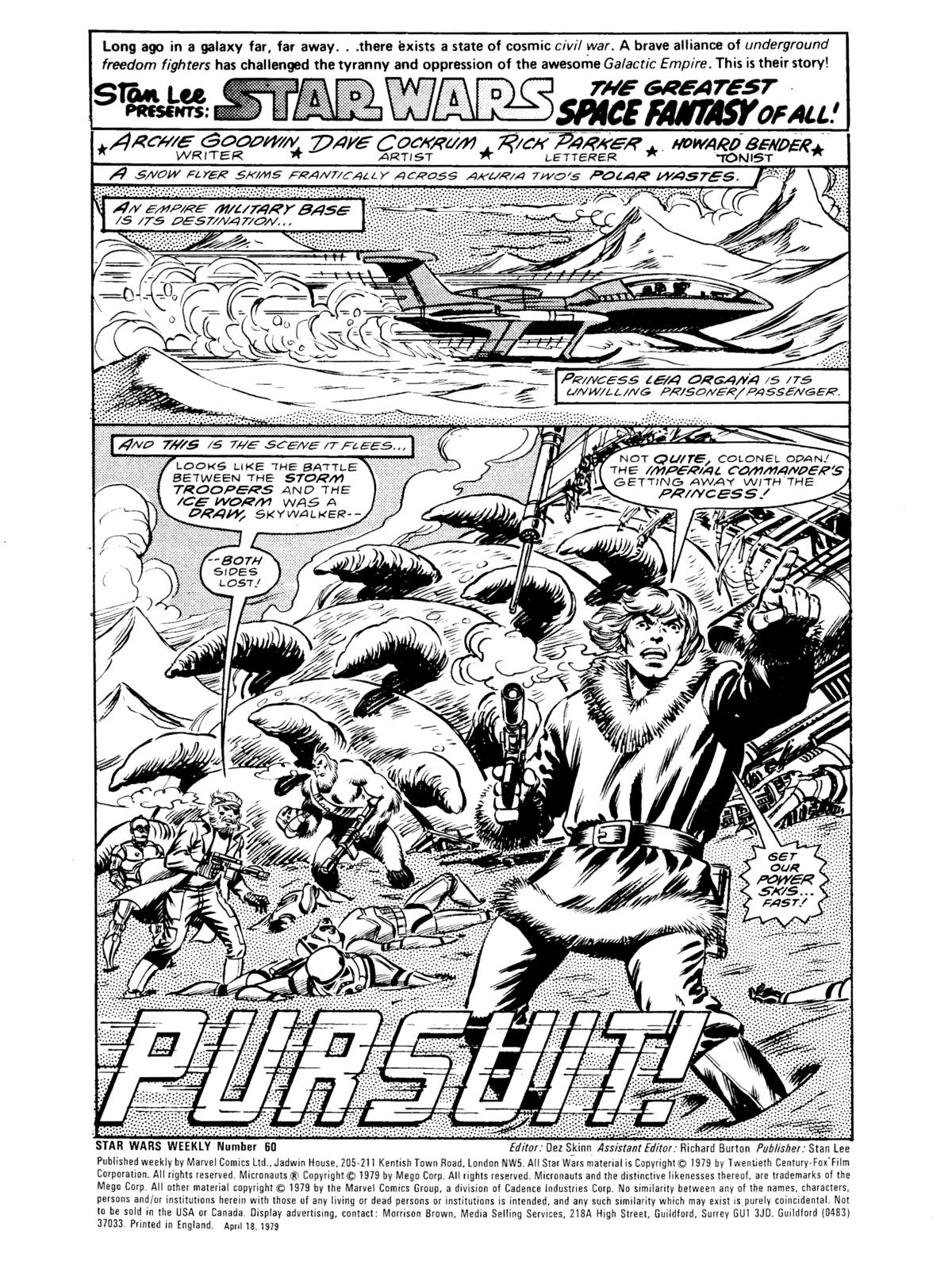 Read online Star Wars Weekly comic -  Issue #60 - 2