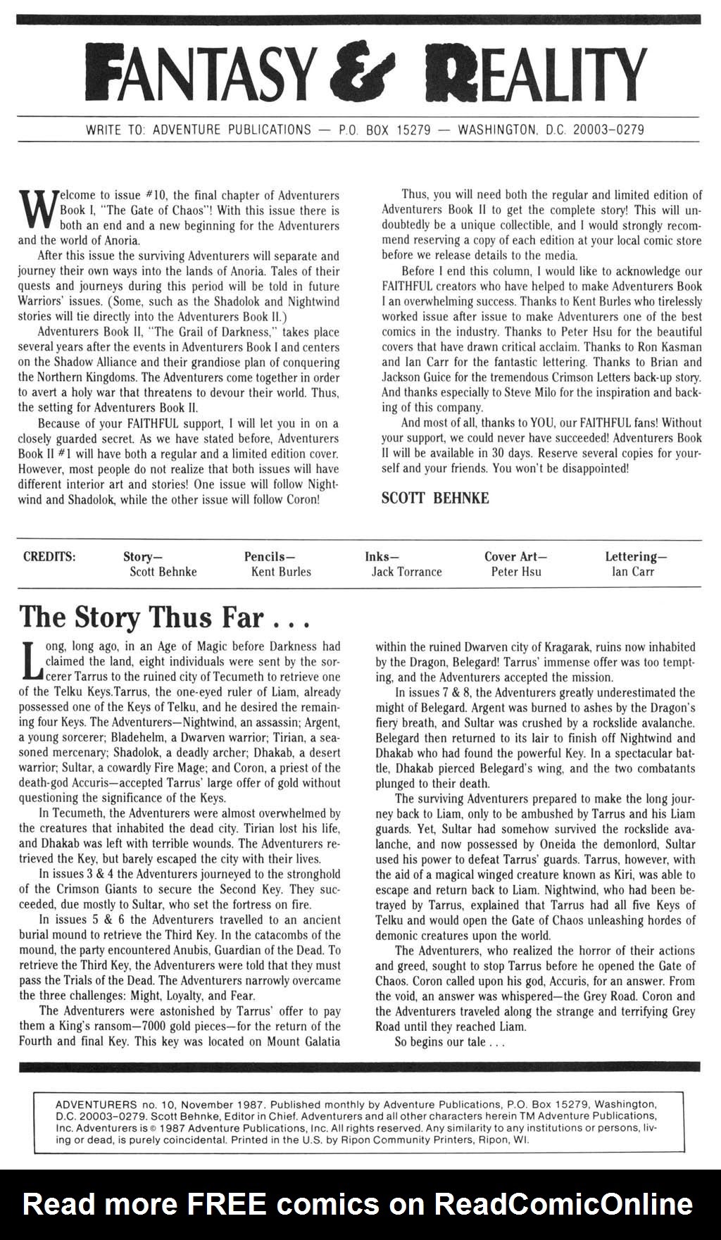Read online Adventurers (1986) comic -  Issue #10 - 2