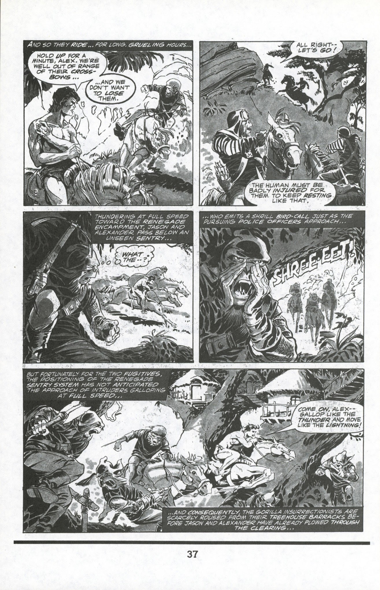 Read online Terror on the Planet of the Apes comic -  Issue #2 - 16