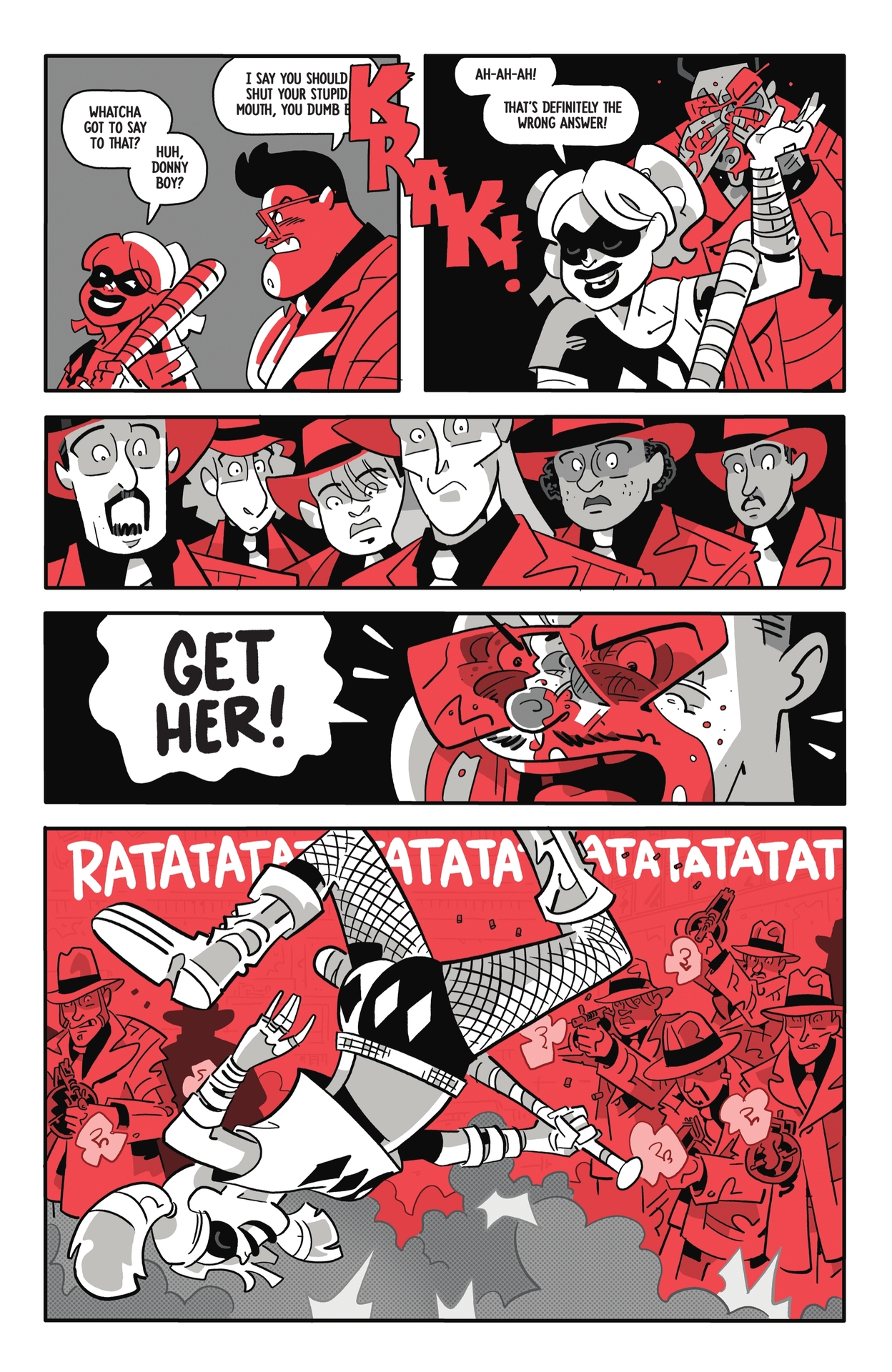 Read online Harley Quinn: Black   White   Redder comic -  Issue #4 - 22