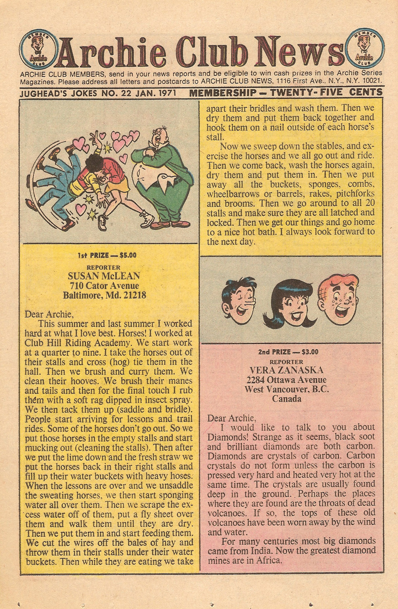 Read online Jughead's Jokes comic -  Issue #22 - 36