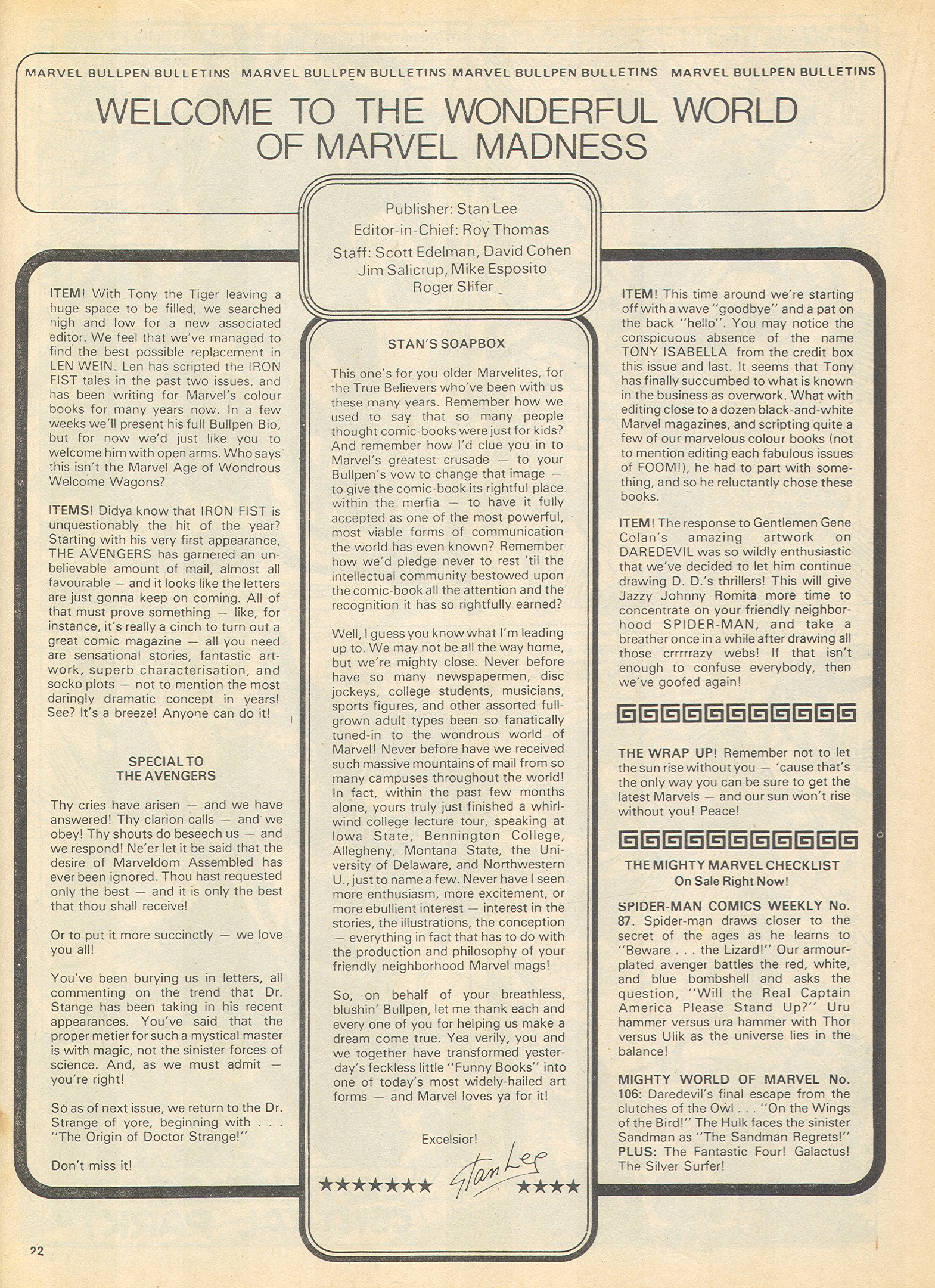 Read online The Avengers (1973) comic -  Issue #56 - 22