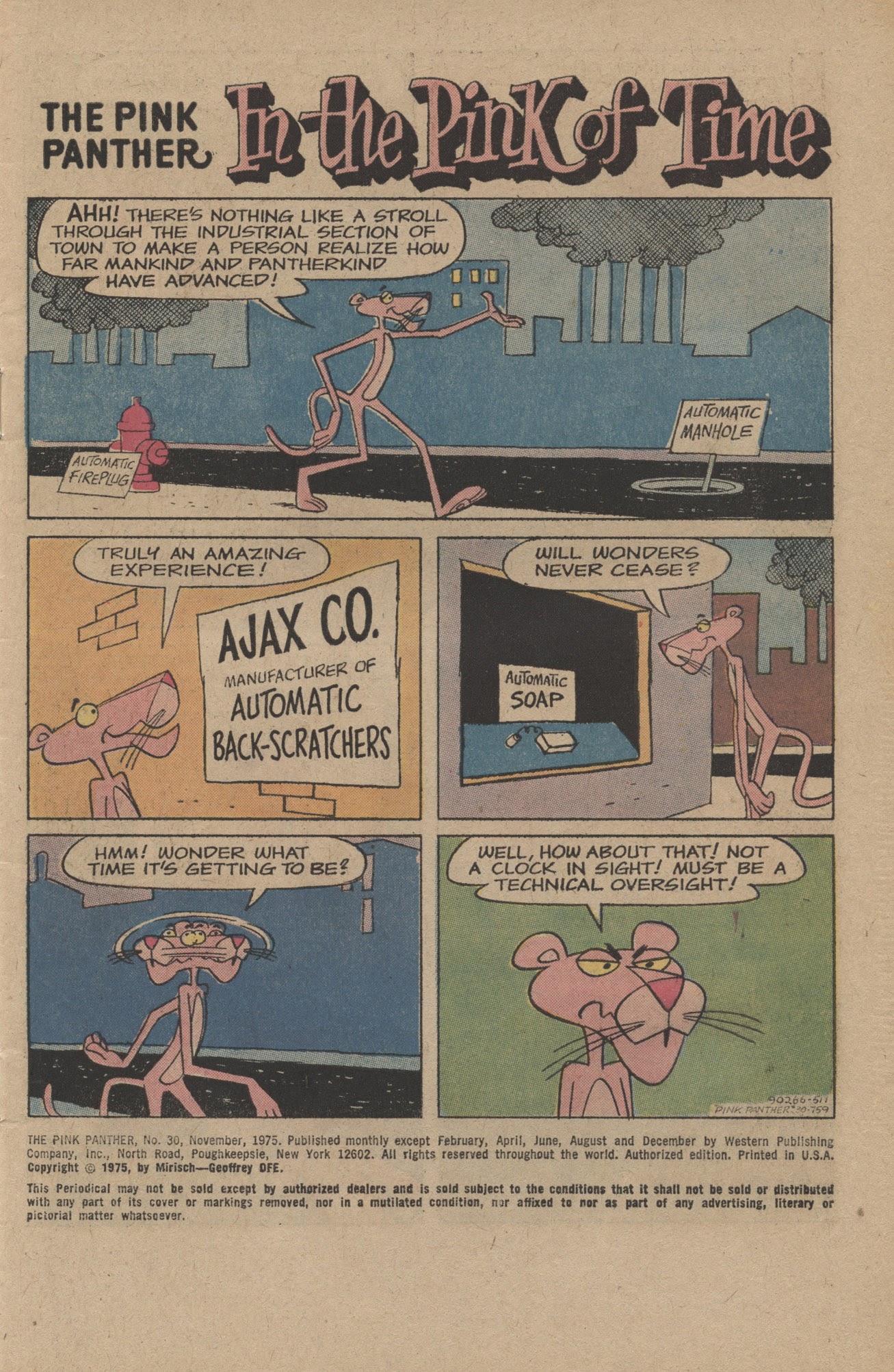 Read online The Pink Panther (1971) comic -  Issue #30 - 3