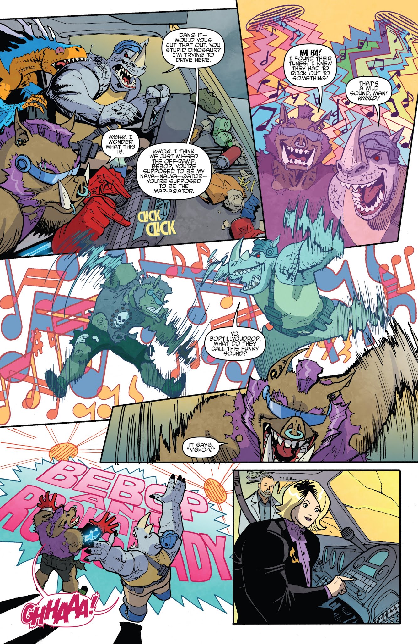 Read online Teenage Mutant Ninja Turtles: Bebop & Rocksteady Hit the Road comic -  Issue #4 - 14