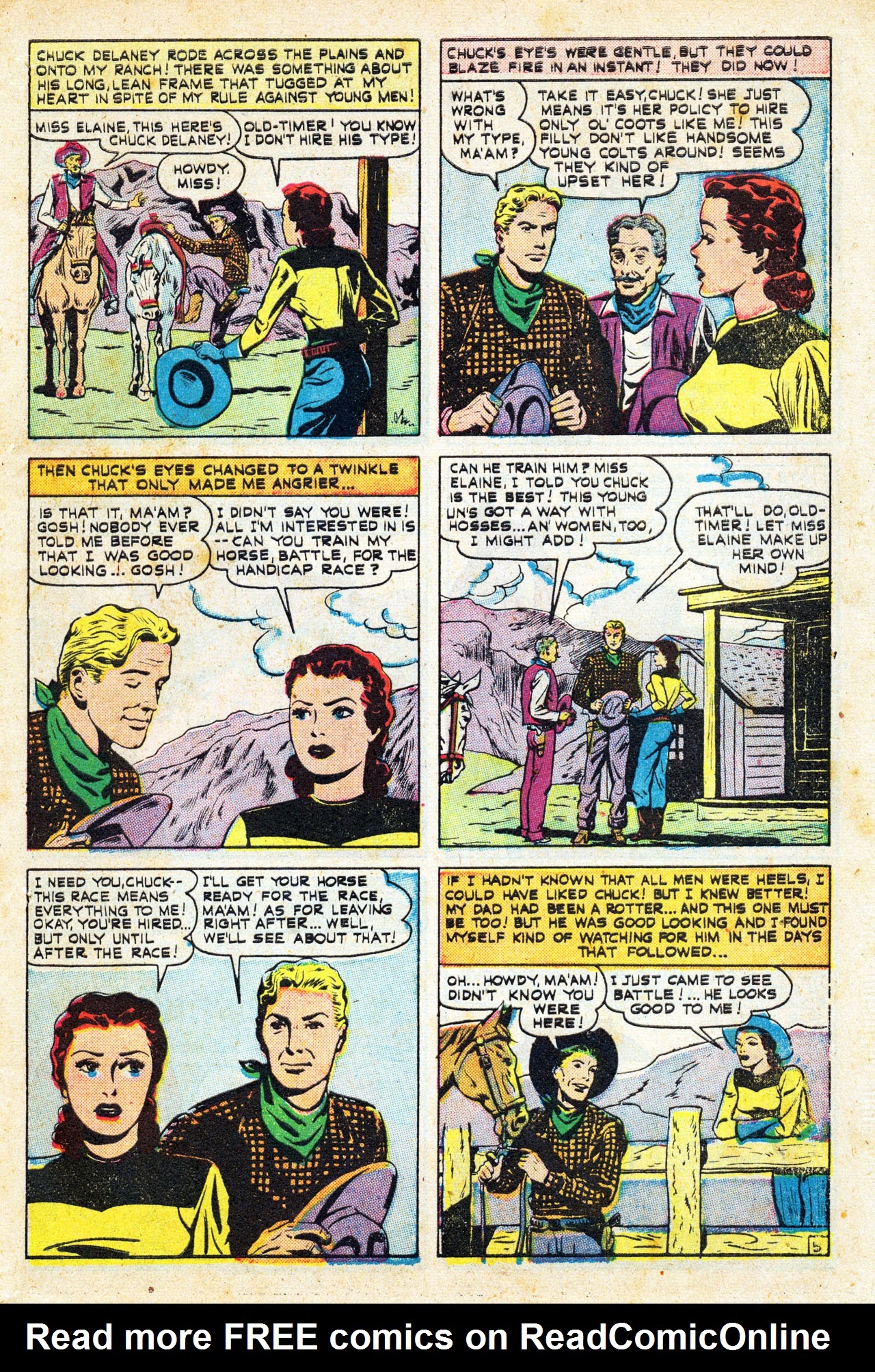 Read online Cowboy Romances comic -  Issue #3 - 7