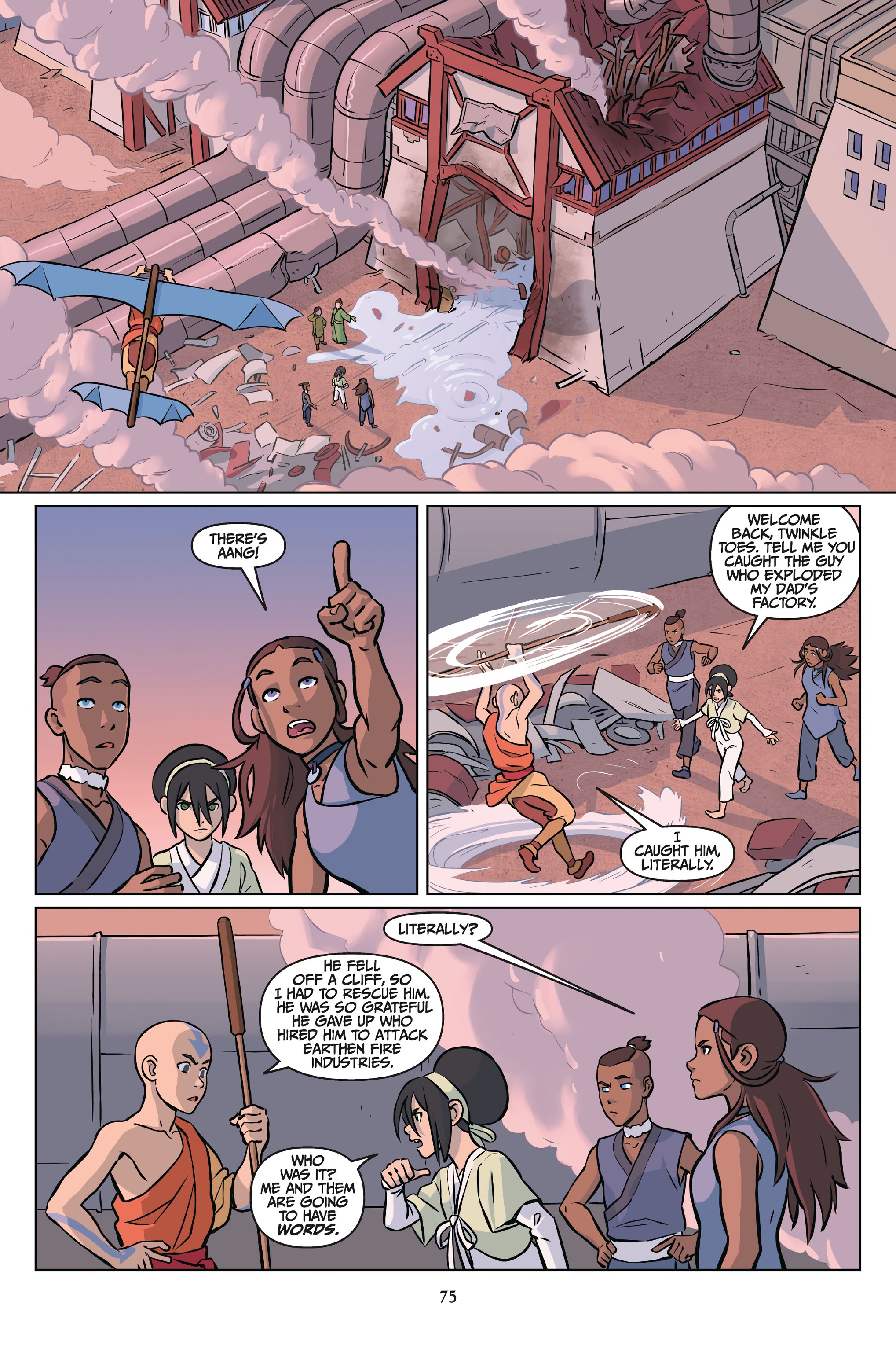 Read online Nickelodeon Avatar: The Last Airbender - Imbalance comic -  Issue # _Omnibus (Part 1) - 76