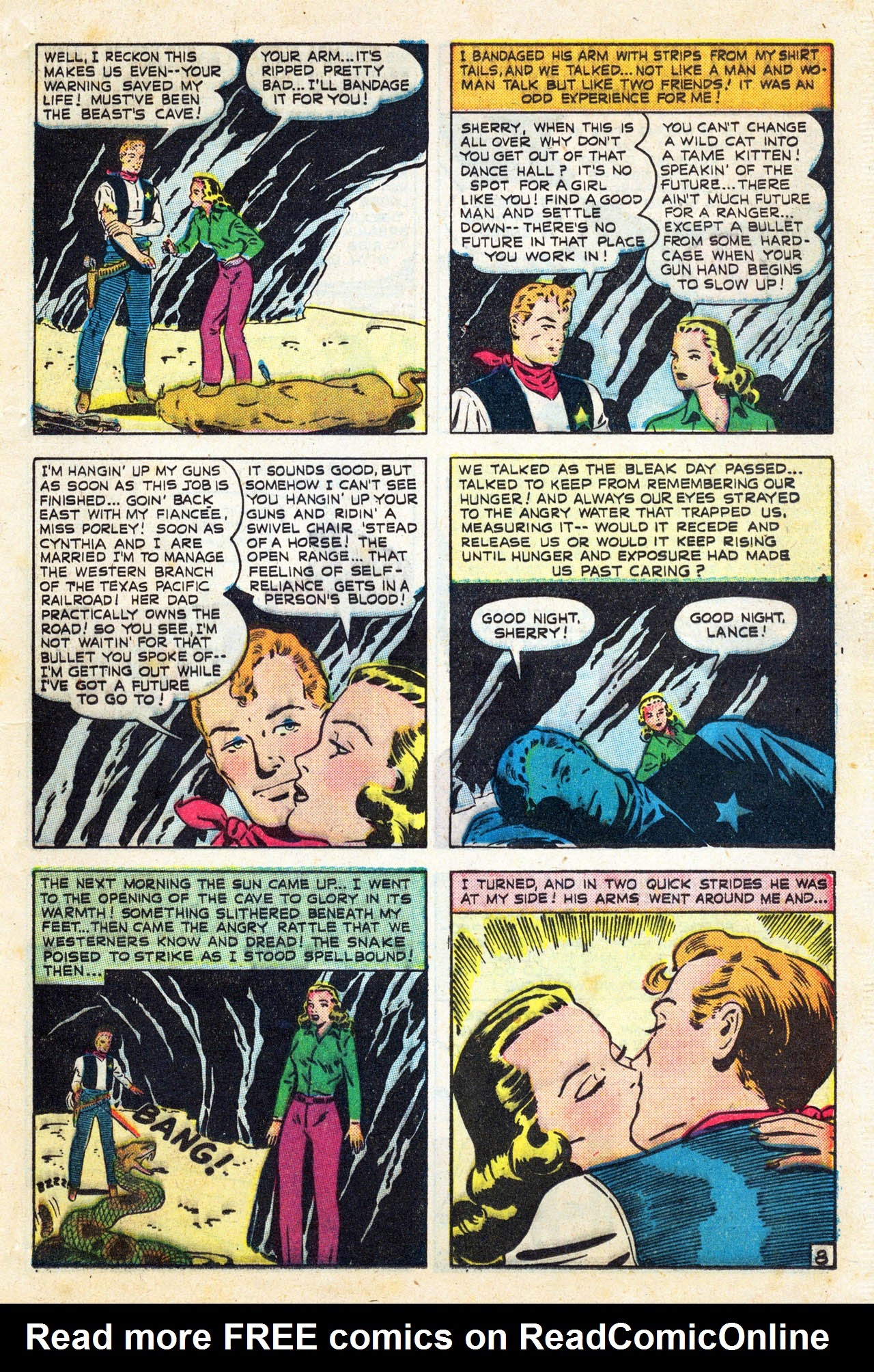 Read online Cowboy Romances comic -  Issue #3 - 21