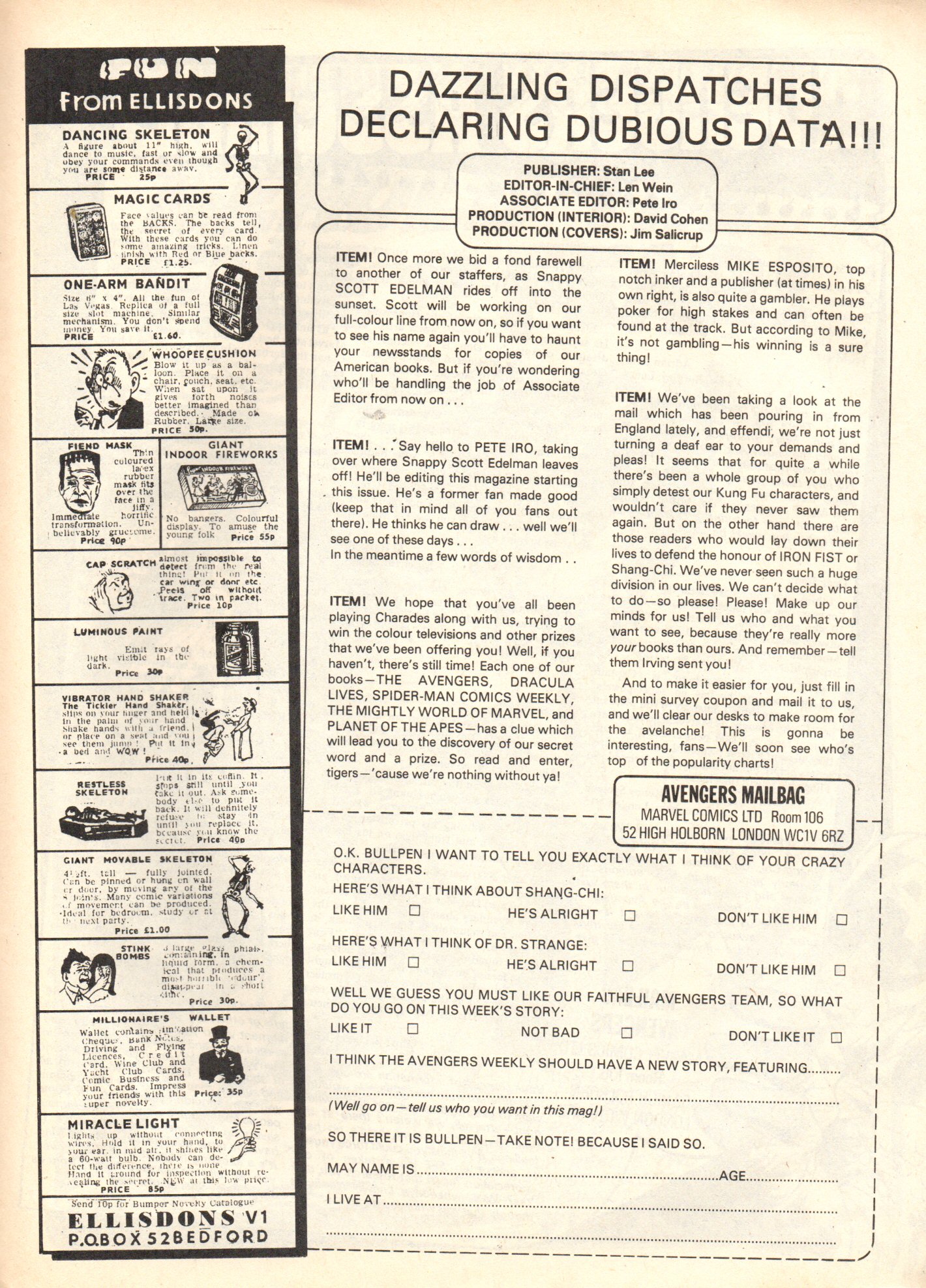 Read online The Avengers (1973) comic -  Issue #62 - 13