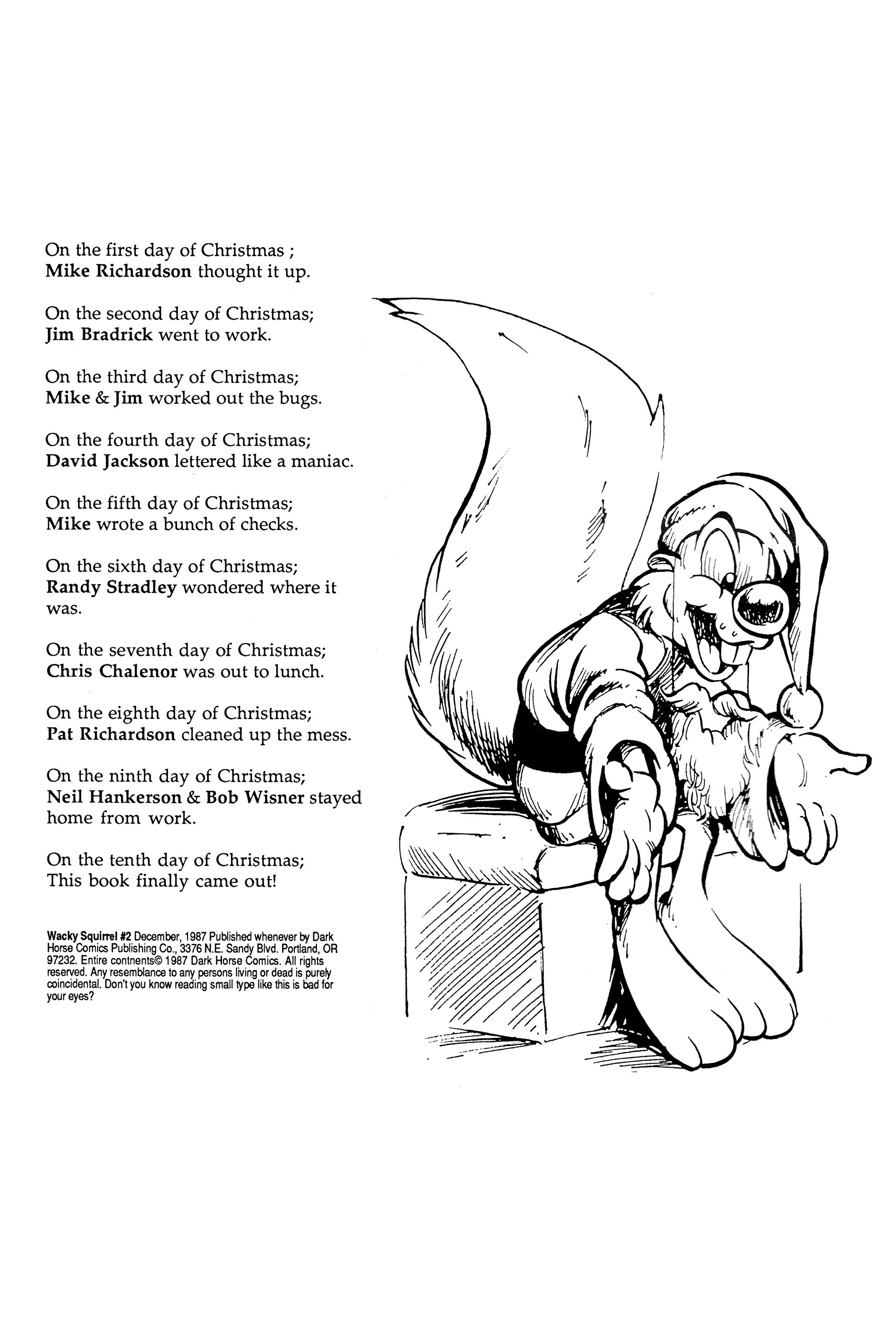 Read online Wacky Squirrel comic -  Issue #2 - 2