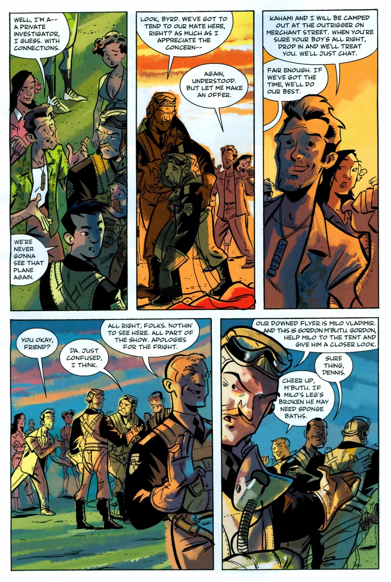Read online Hawaiian Dick: Screaming Black Thunder comic -  Issue #1 - 10