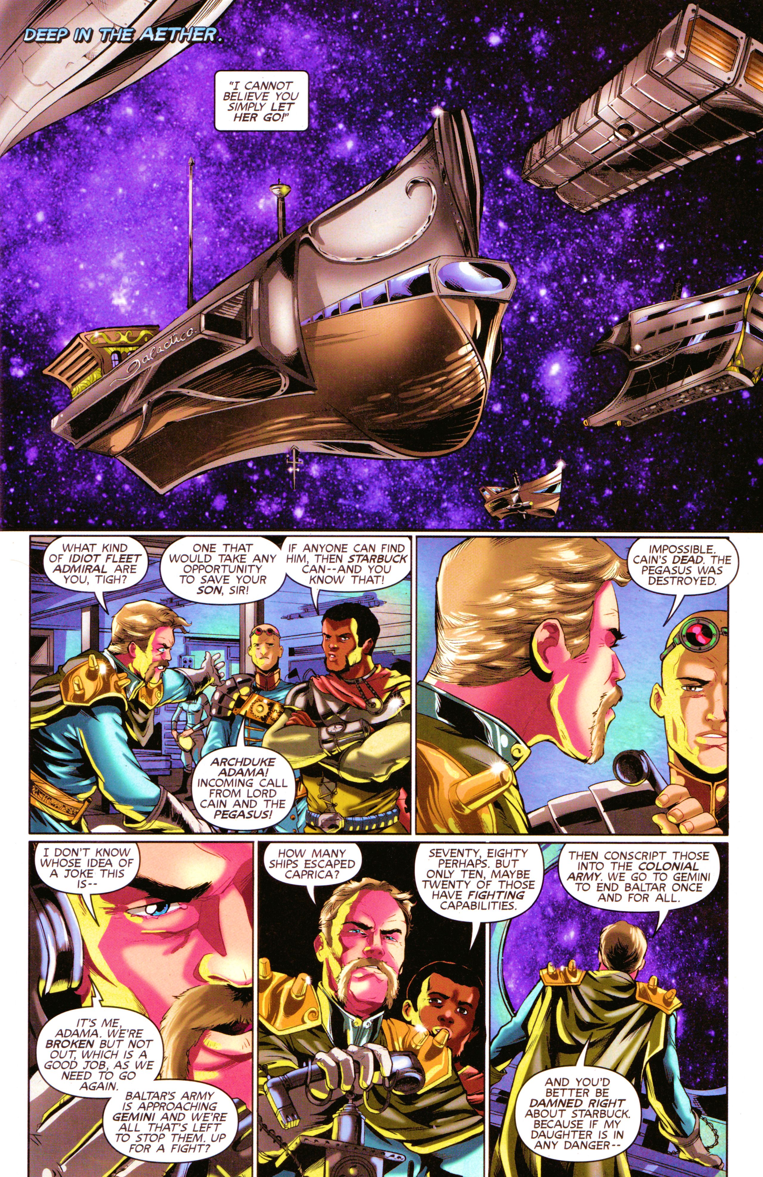 Read online Steampunk Battlestar Galactica 1880 comic -  Issue #2 - 3
