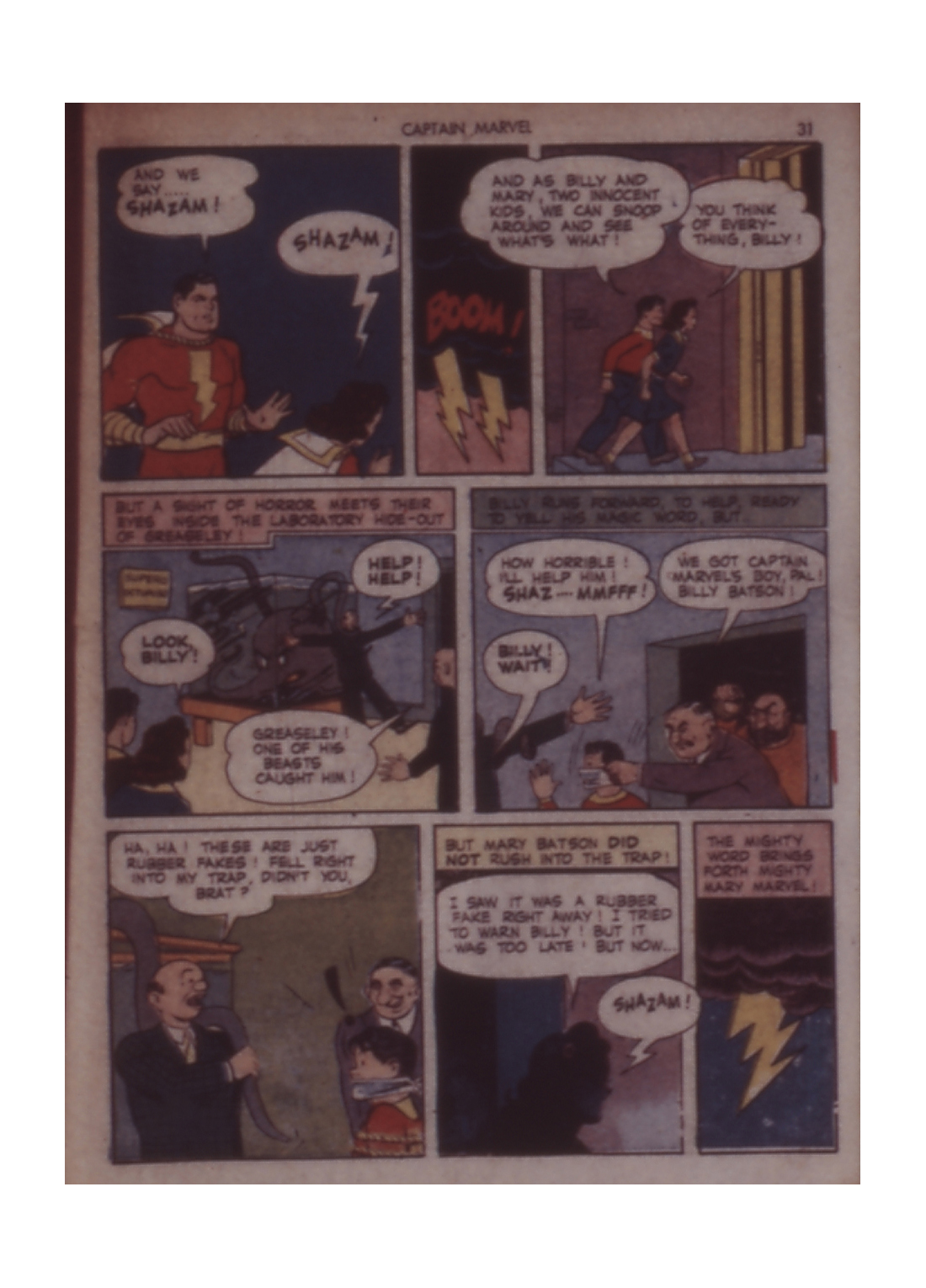 Read online Captain Marvel Adventures comic -  Issue #19 - 31