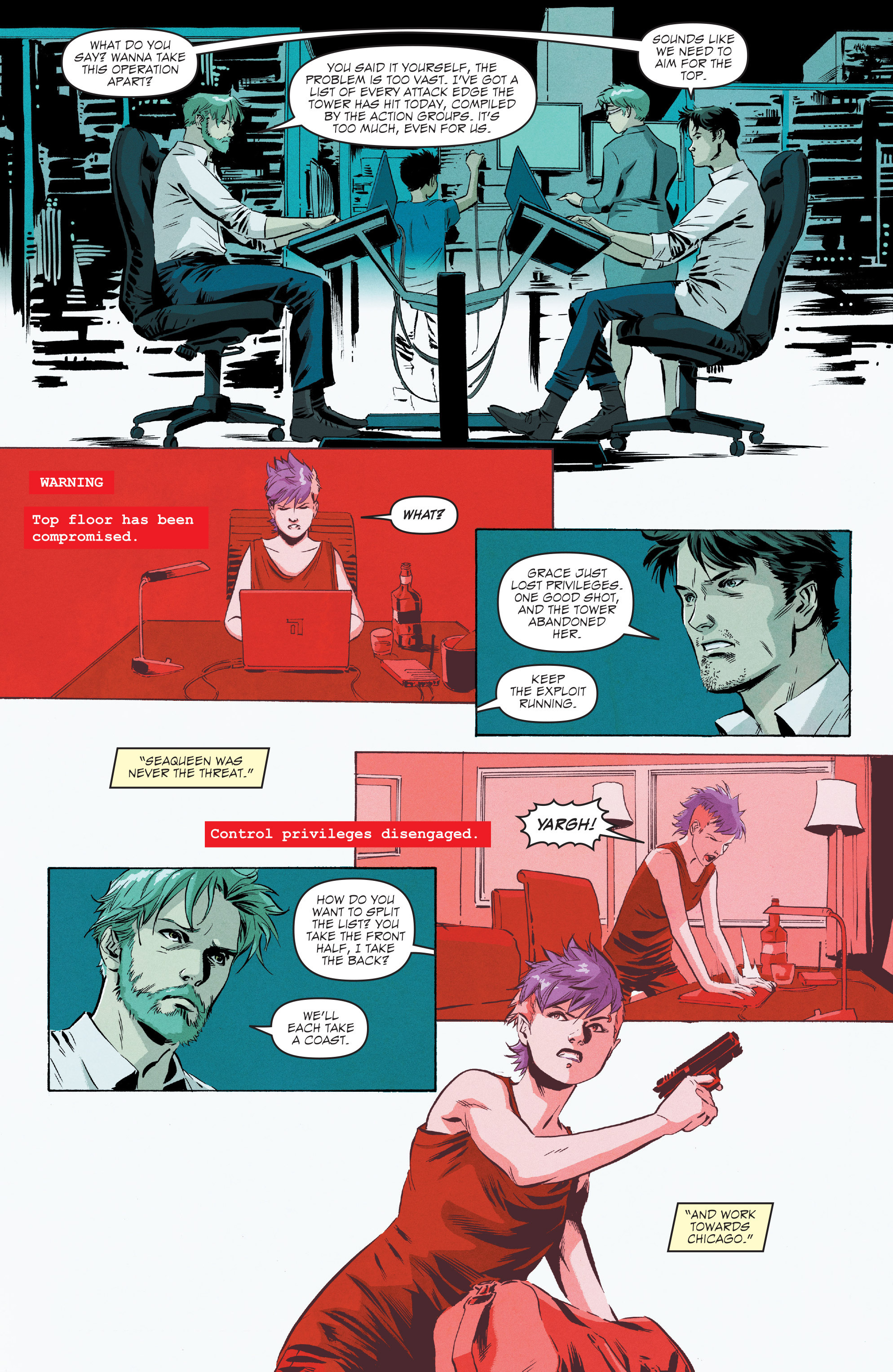 Read online Hacktivist Volume 2 comic -  Issue #6 - 7