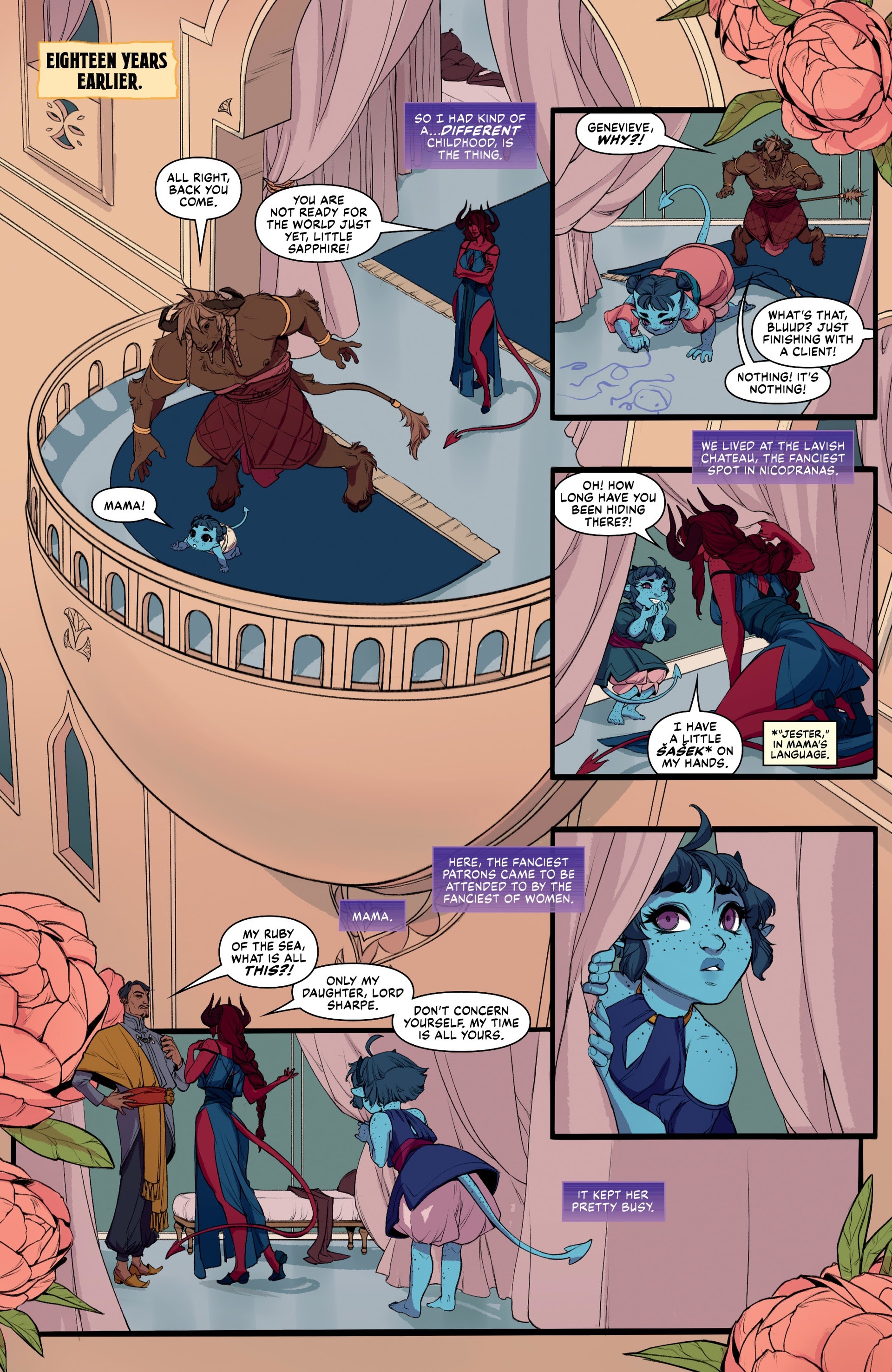Read online Critical Role: The Mighty Nein Origins–Jester Lavorre comic -  Issue # Full - 12