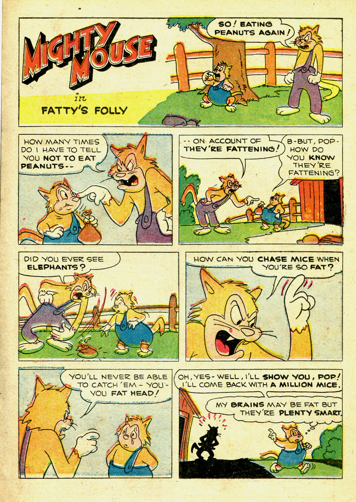 Read online Paul Terry's Mighty Mouse Comics comic -  Issue #30 - 11