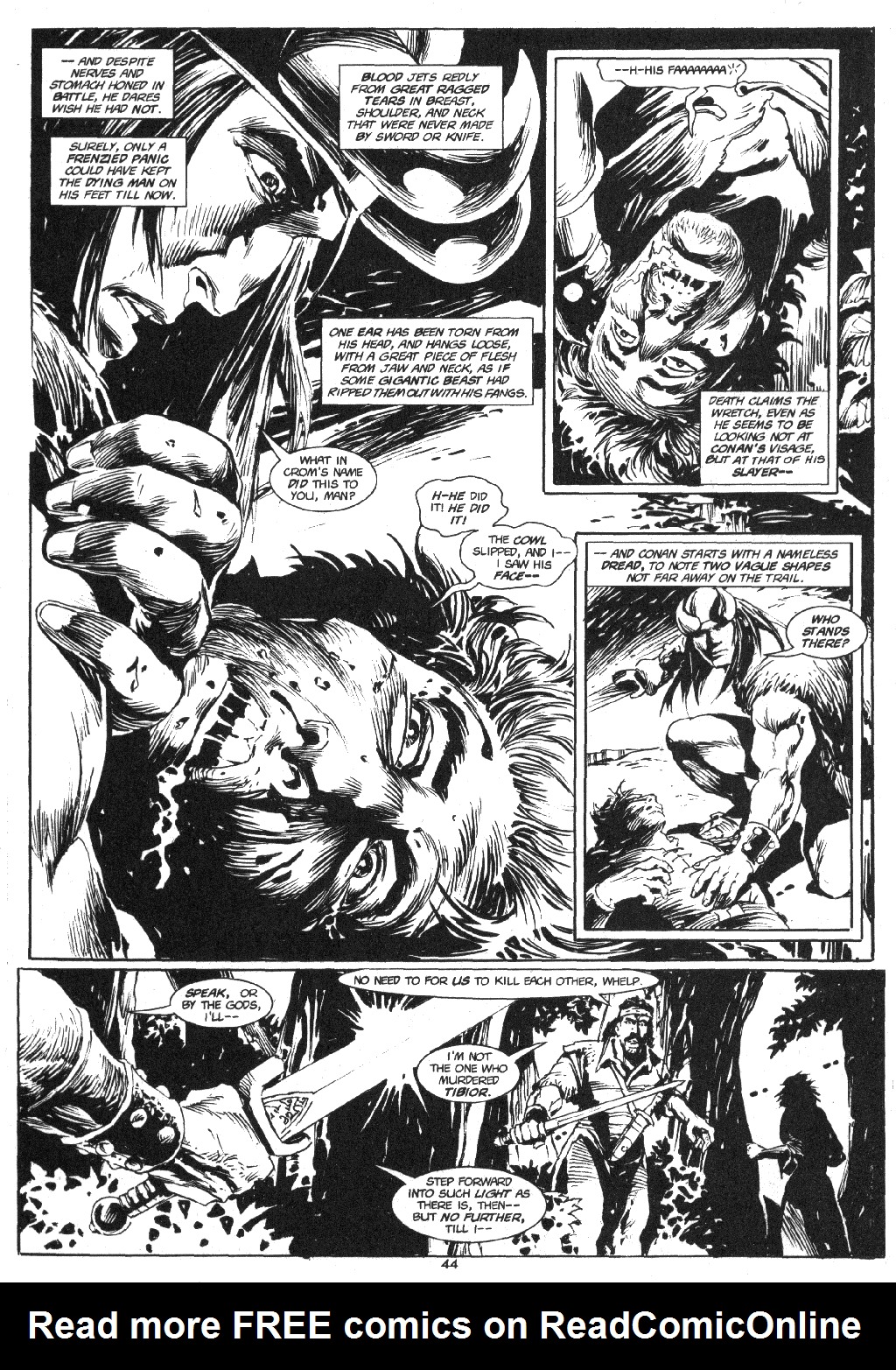 Read online The Savage Sword Of Conan comic -  Issue #219 - 45