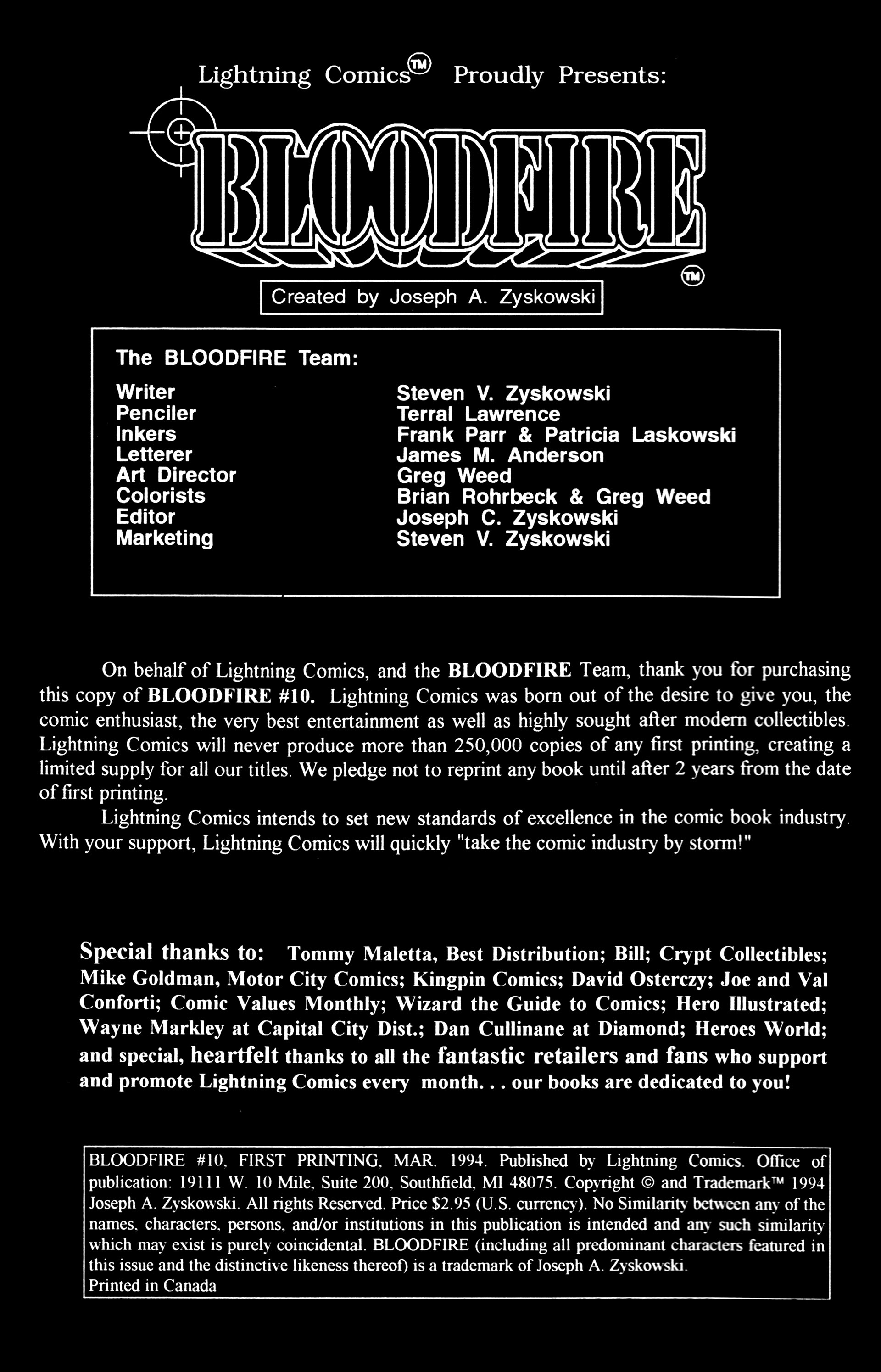 Read online Bloodfire comic -  Issue #10 - 2