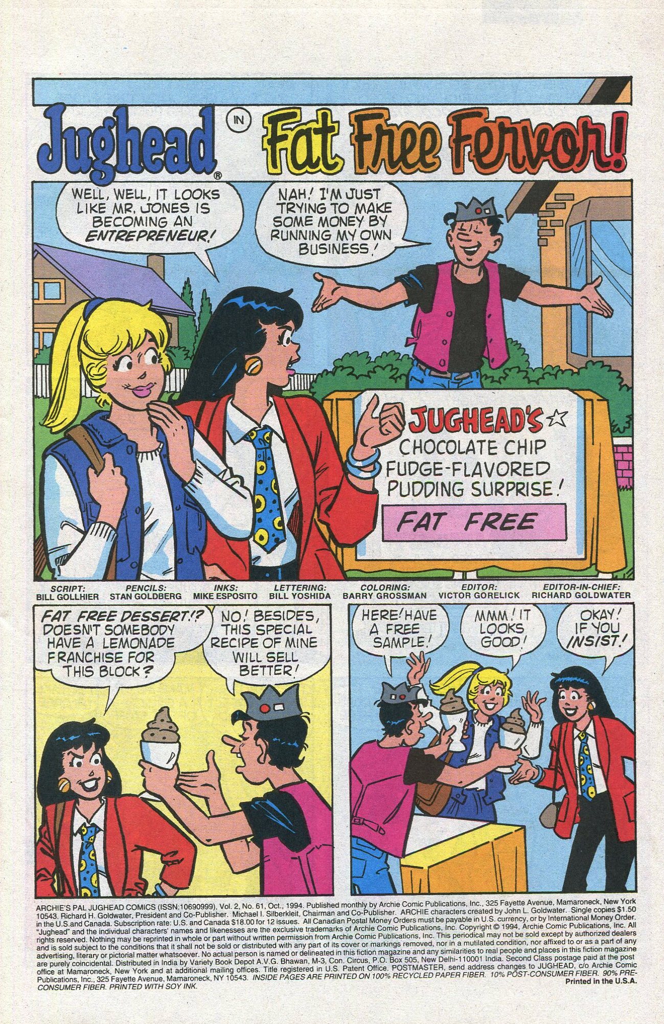 Read online Archie's Pal Jughead Comics comic -  Issue #61 - 3