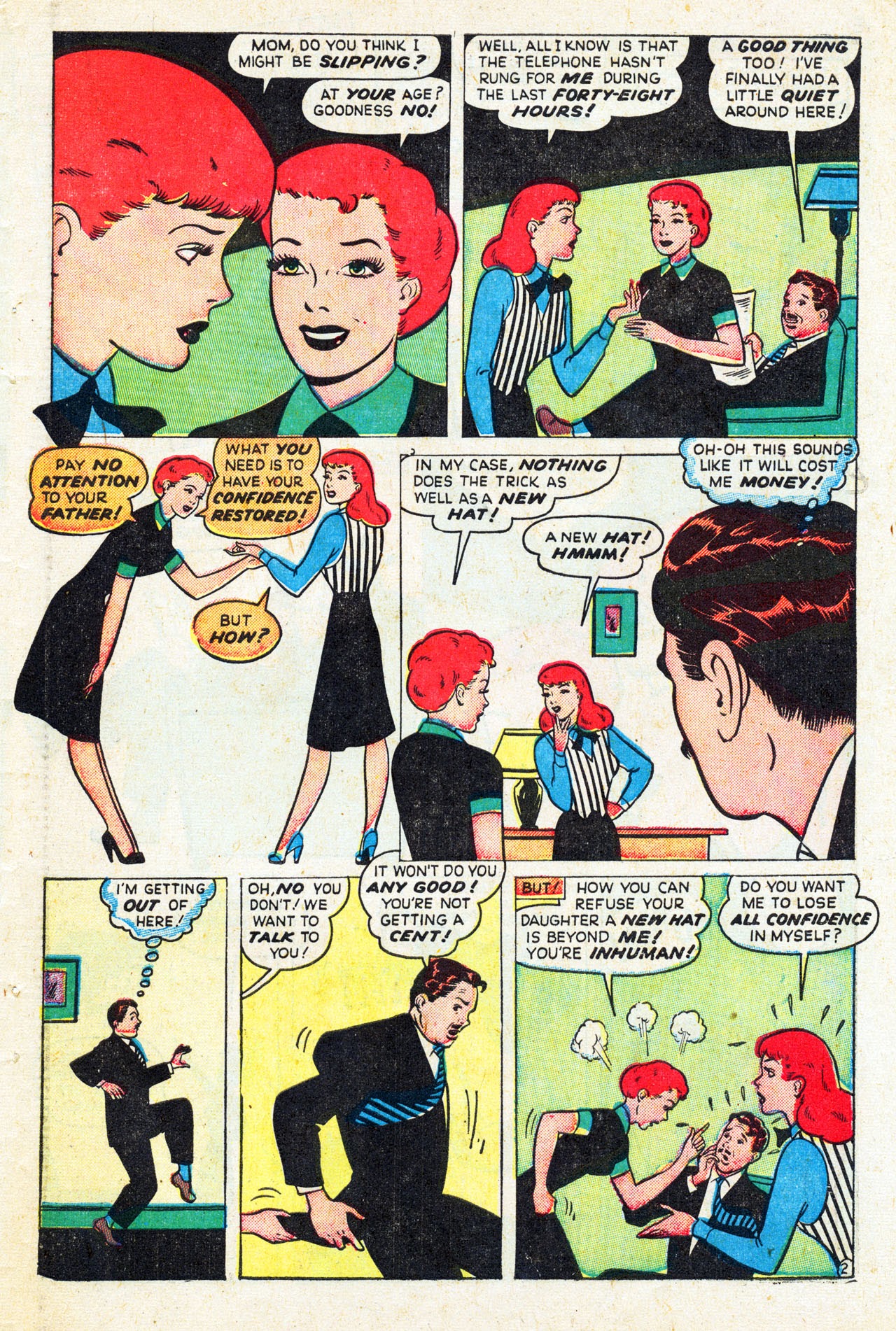 Read online Junior Miss (1947) comic -  Issue #33 - 35
