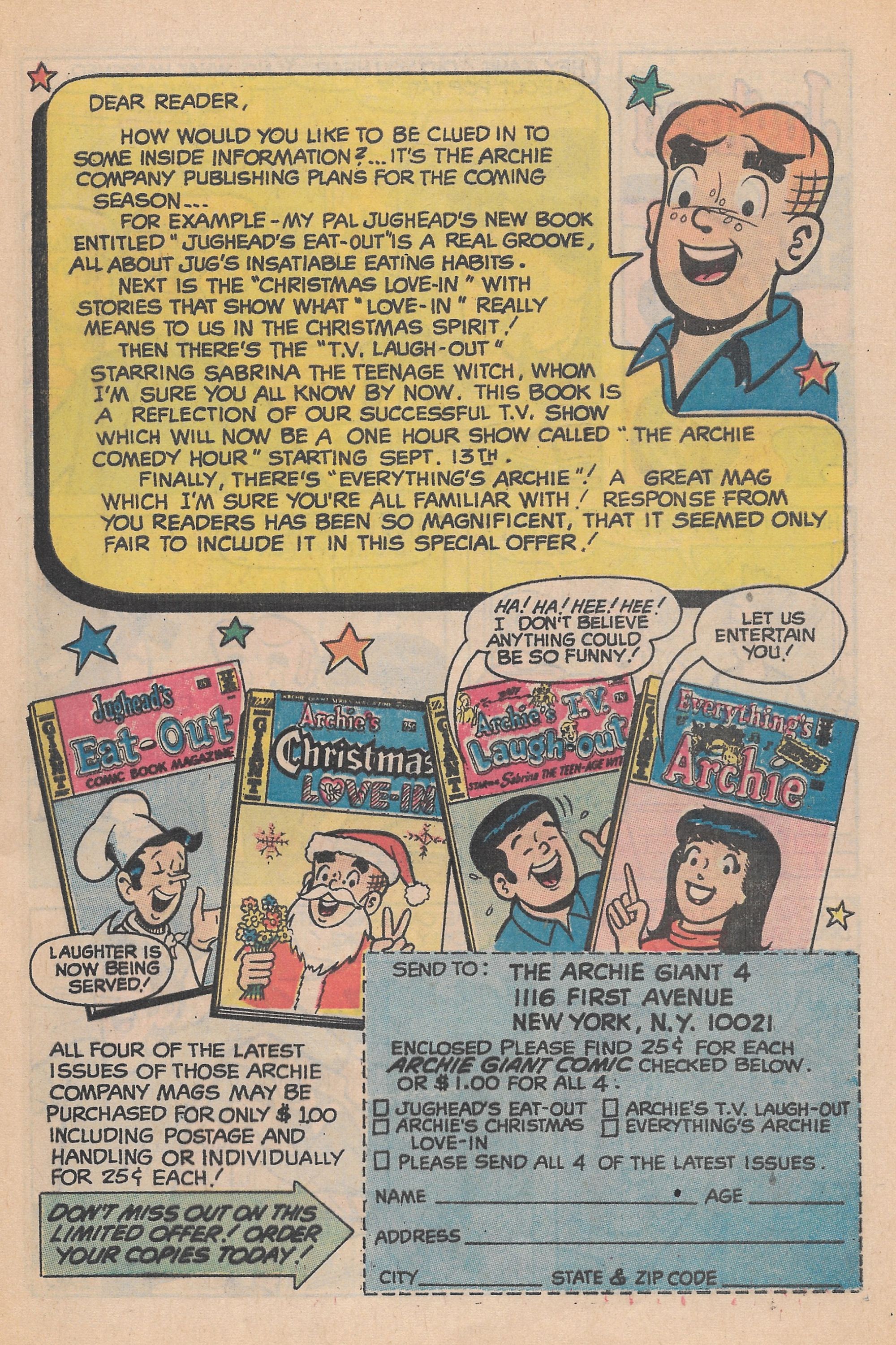 Read online Jughead's Jokes comic -  Issue #16 - 55