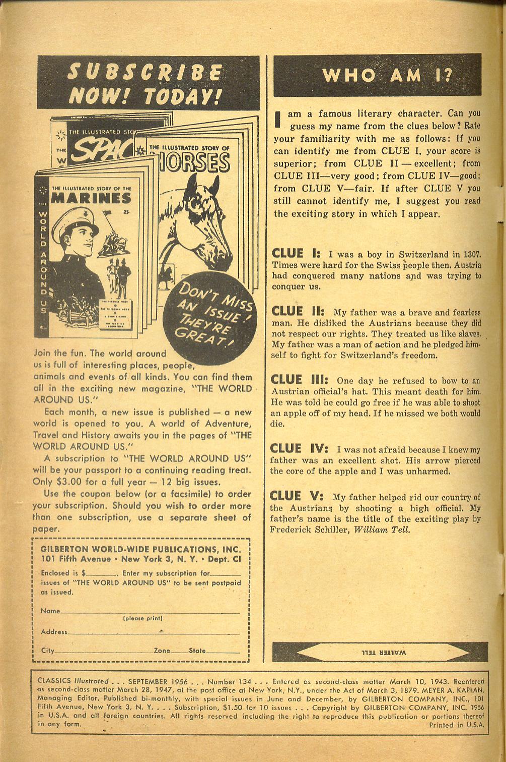 Read online Classics Illustrated comic -  Issue #134 - 2