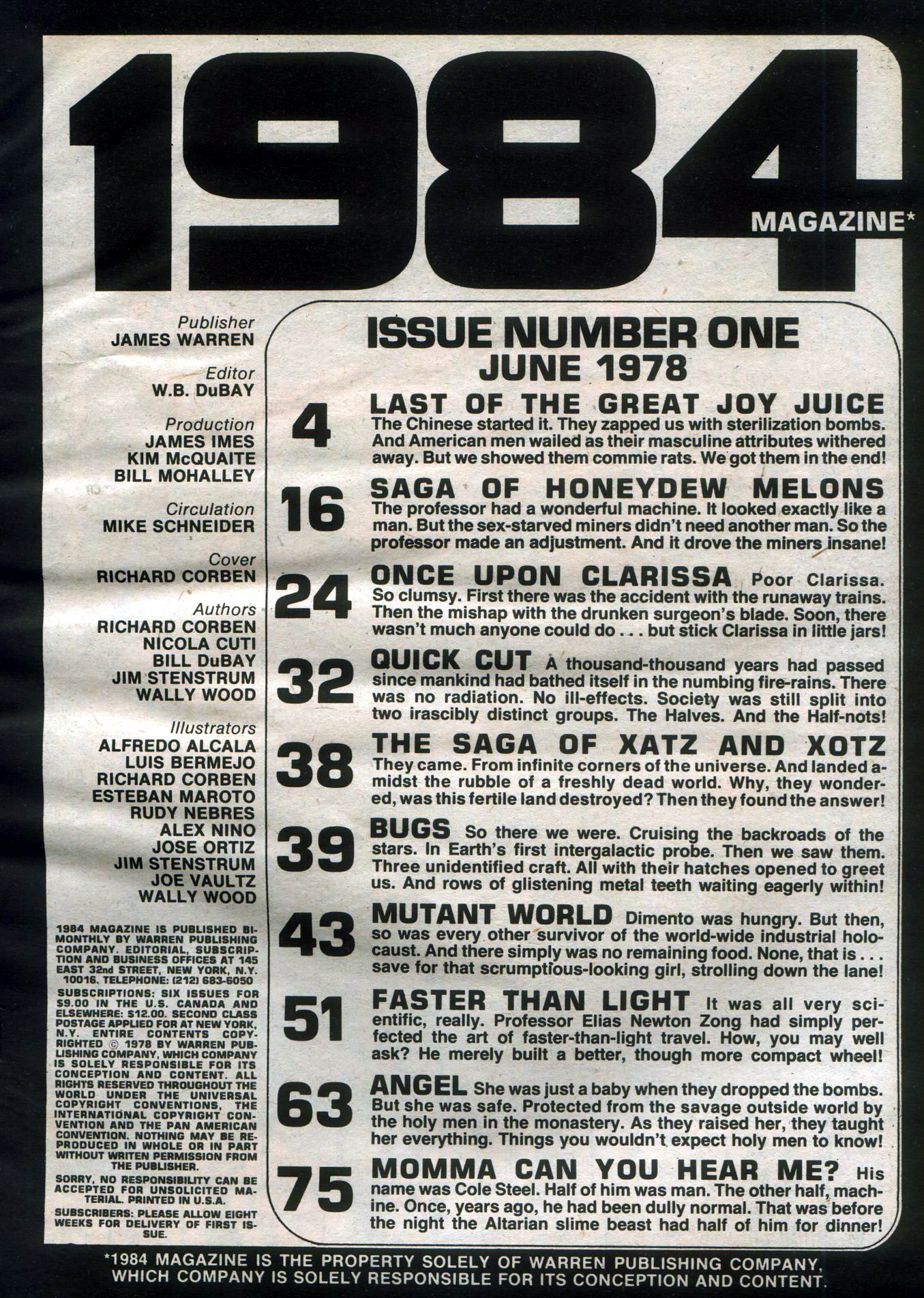 Read online 1984 comic -  Issue #1 - 3