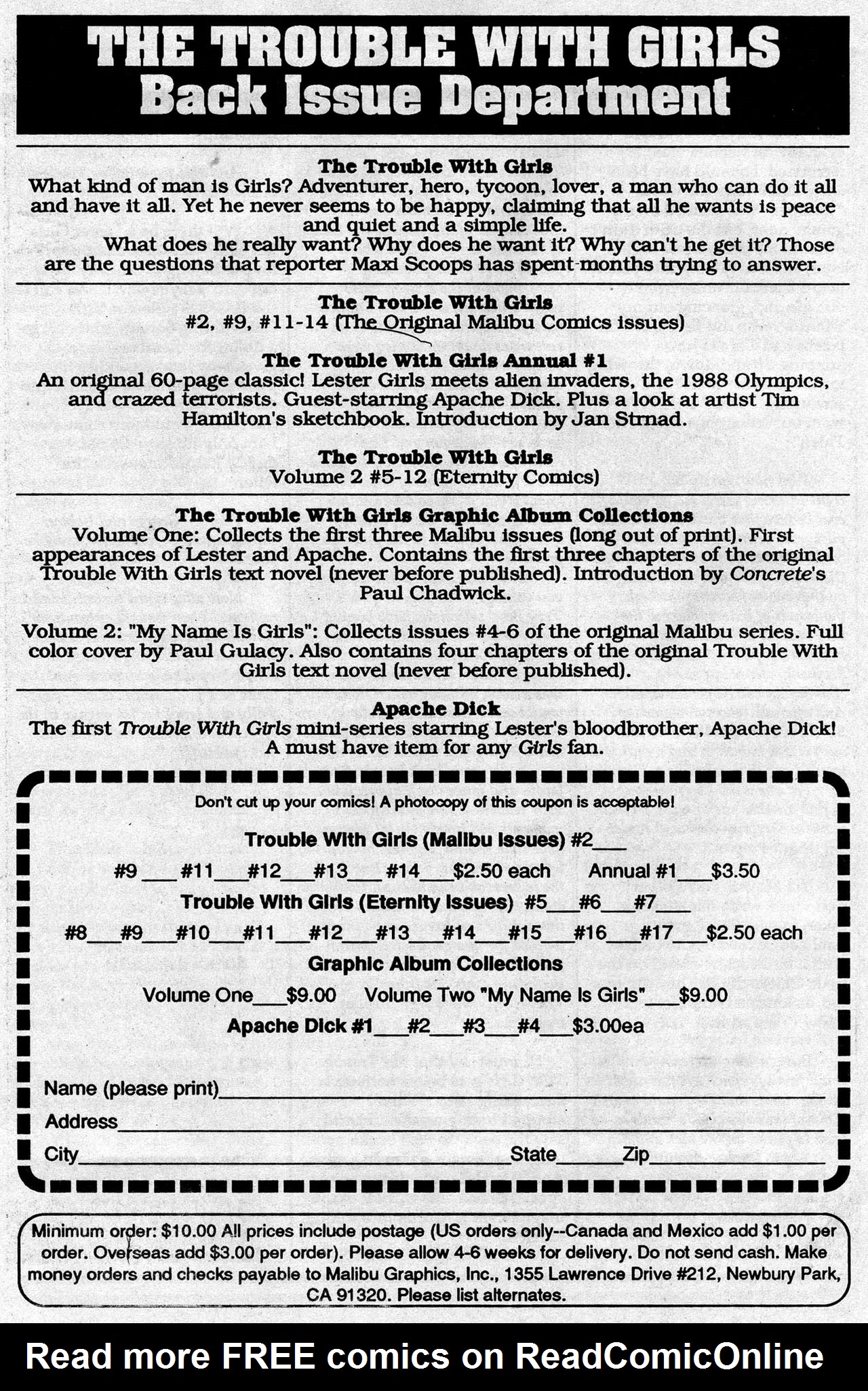 Read online The Trouble With Girls (1989) comic -  Issue #17 - 30
