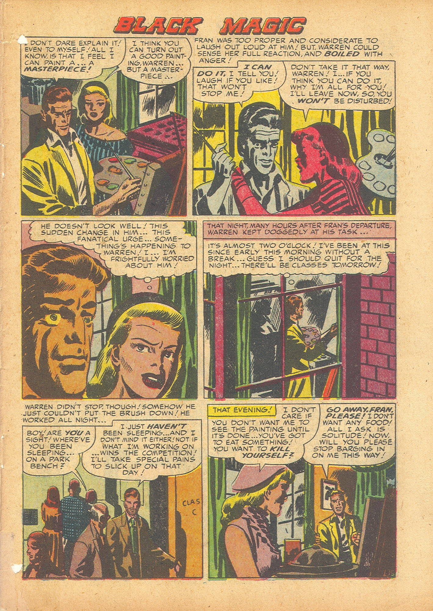Read online Black Magic (1950) comic -  Issue #6 - 7