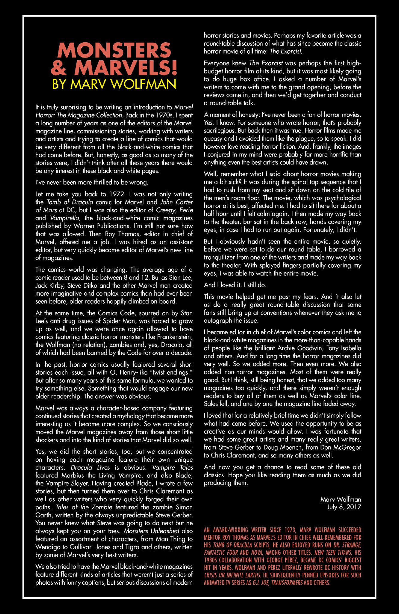 Read online Marvel Horror: The Magazine Collection comic -  Issue # TPB (Part 1) - 4