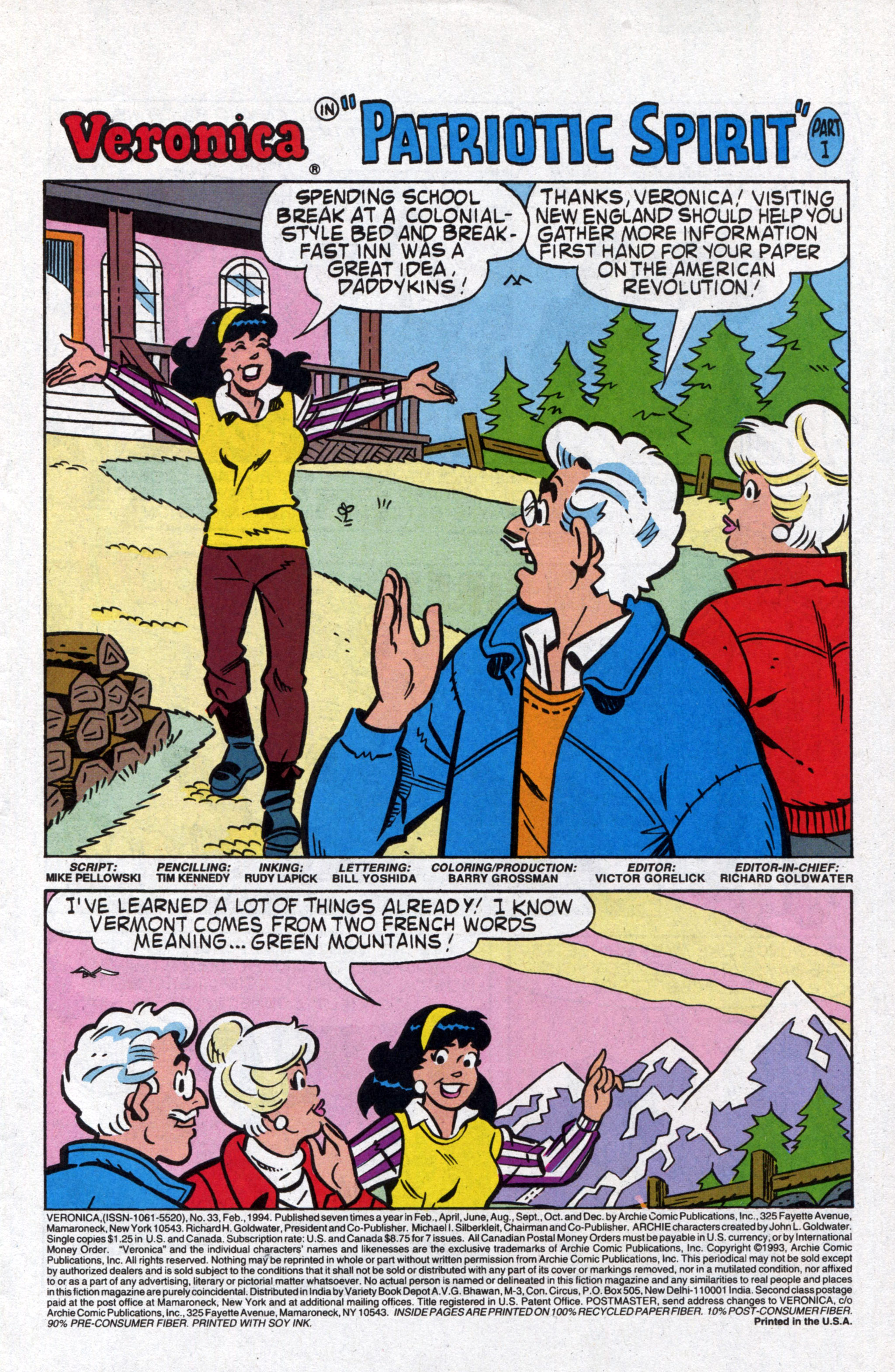 Read online Veronica comic -  Issue #33 - 3