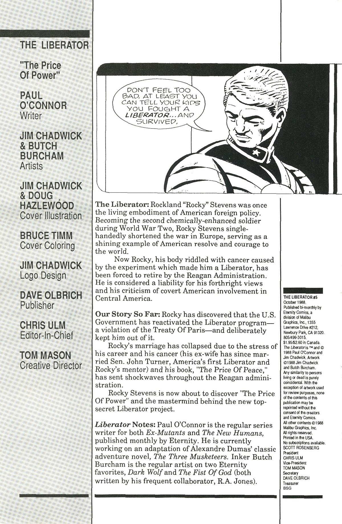 Read online Liberator (1987) comic -  Issue #5 - 2