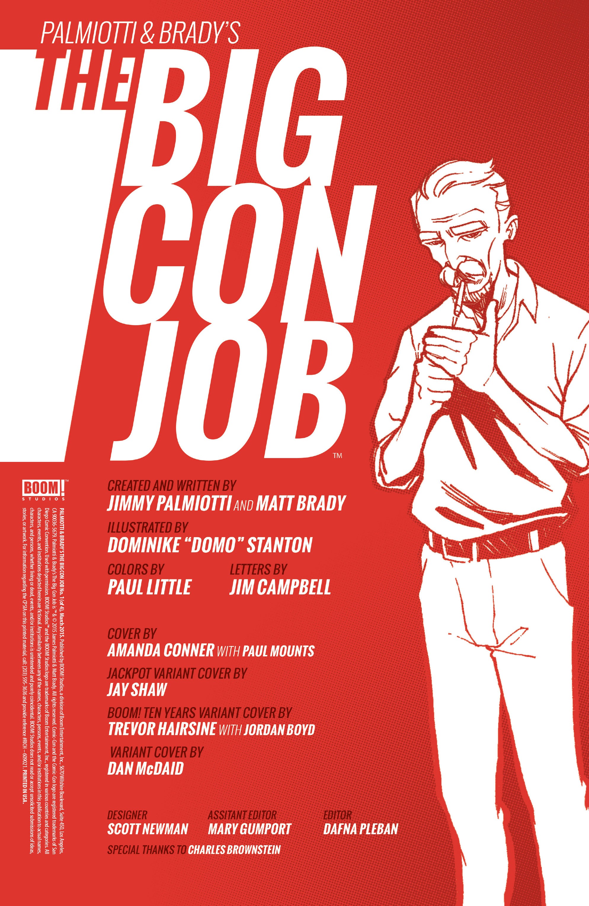 Read online Palmiotti & Brady's The Big Con Job comic -  Issue #1 - 2