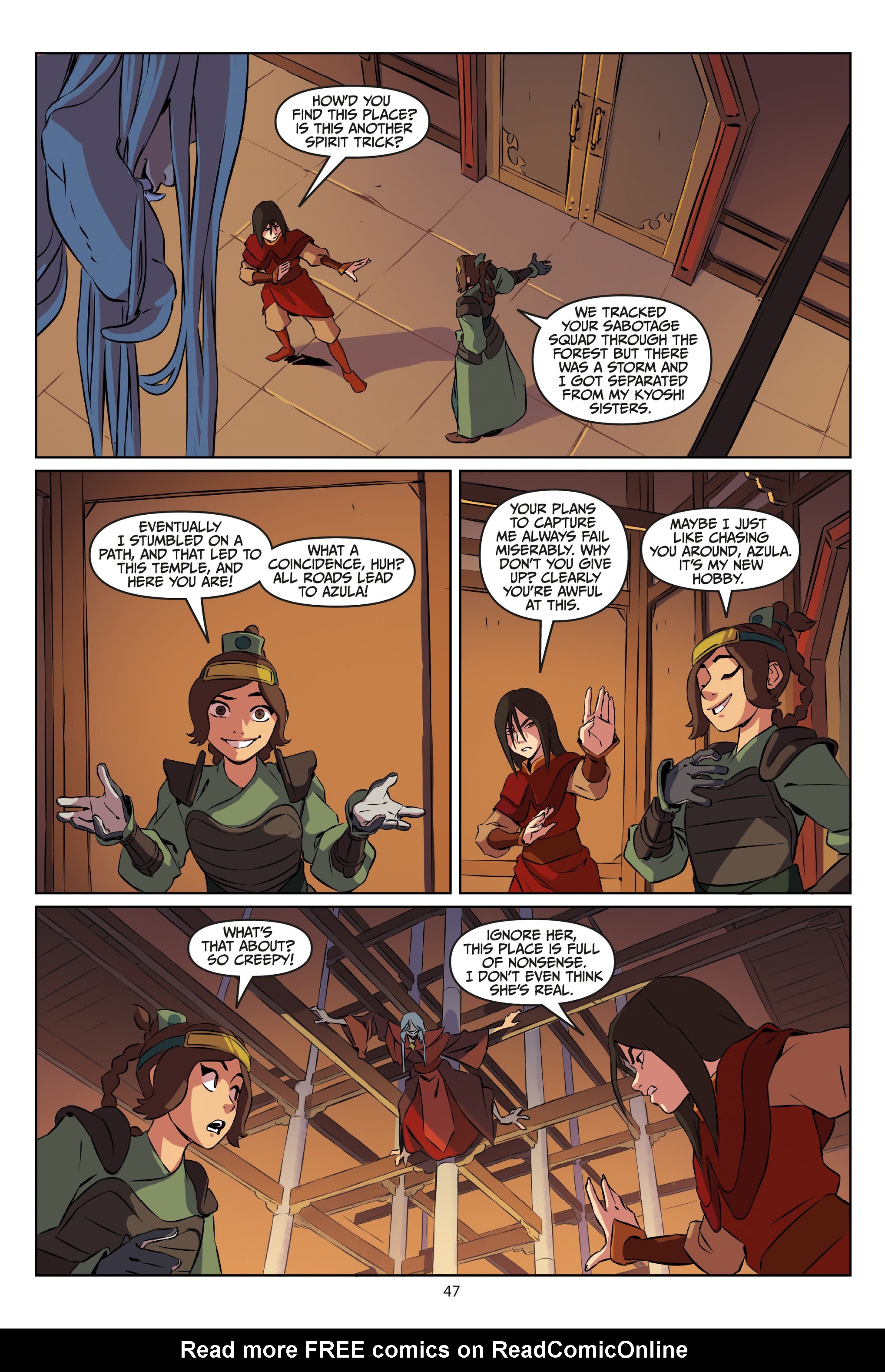 Read online Avatar: The Last Airbender - Azula in the Spirit Temple comic -  Issue # TPB - 48
