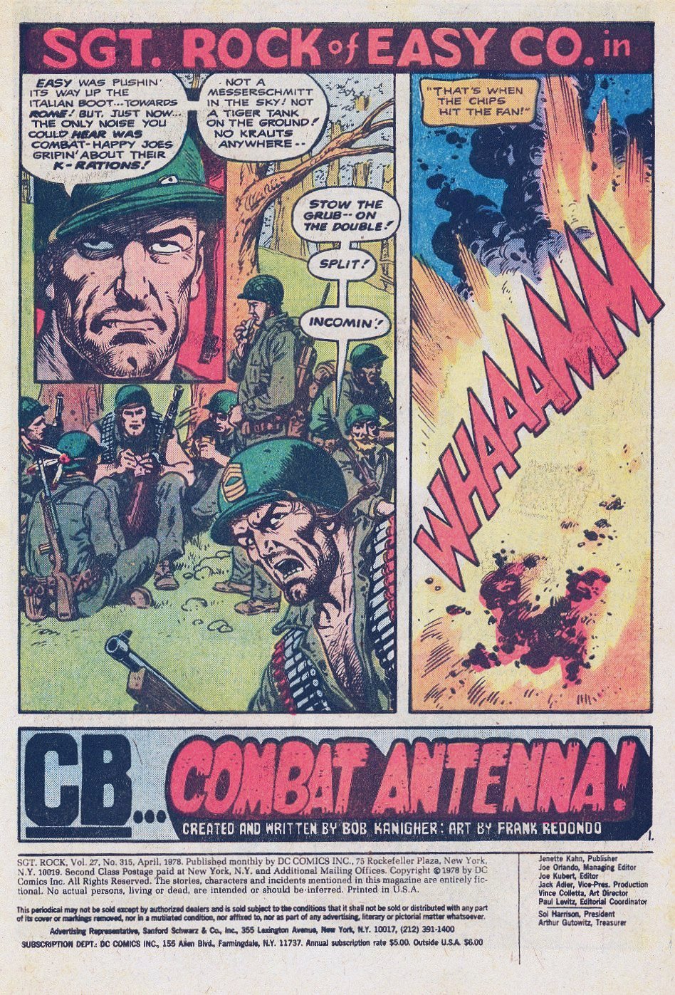 Read online Sgt. Rock comic -  Issue #315 - 3