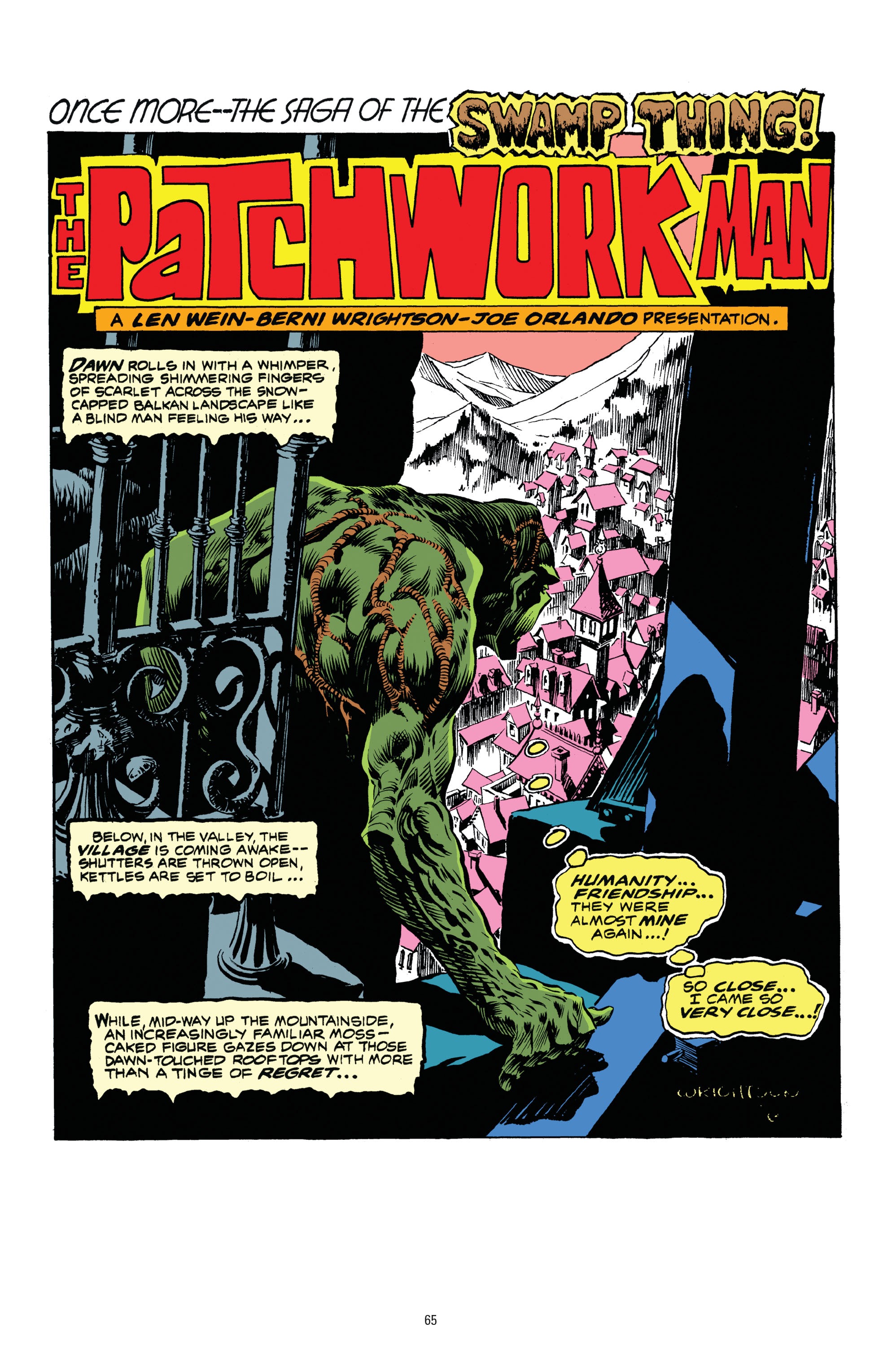 Read online Swamp Thing: The Bronze Age comic -  Issue # TPB 1 (Part 1) - 65