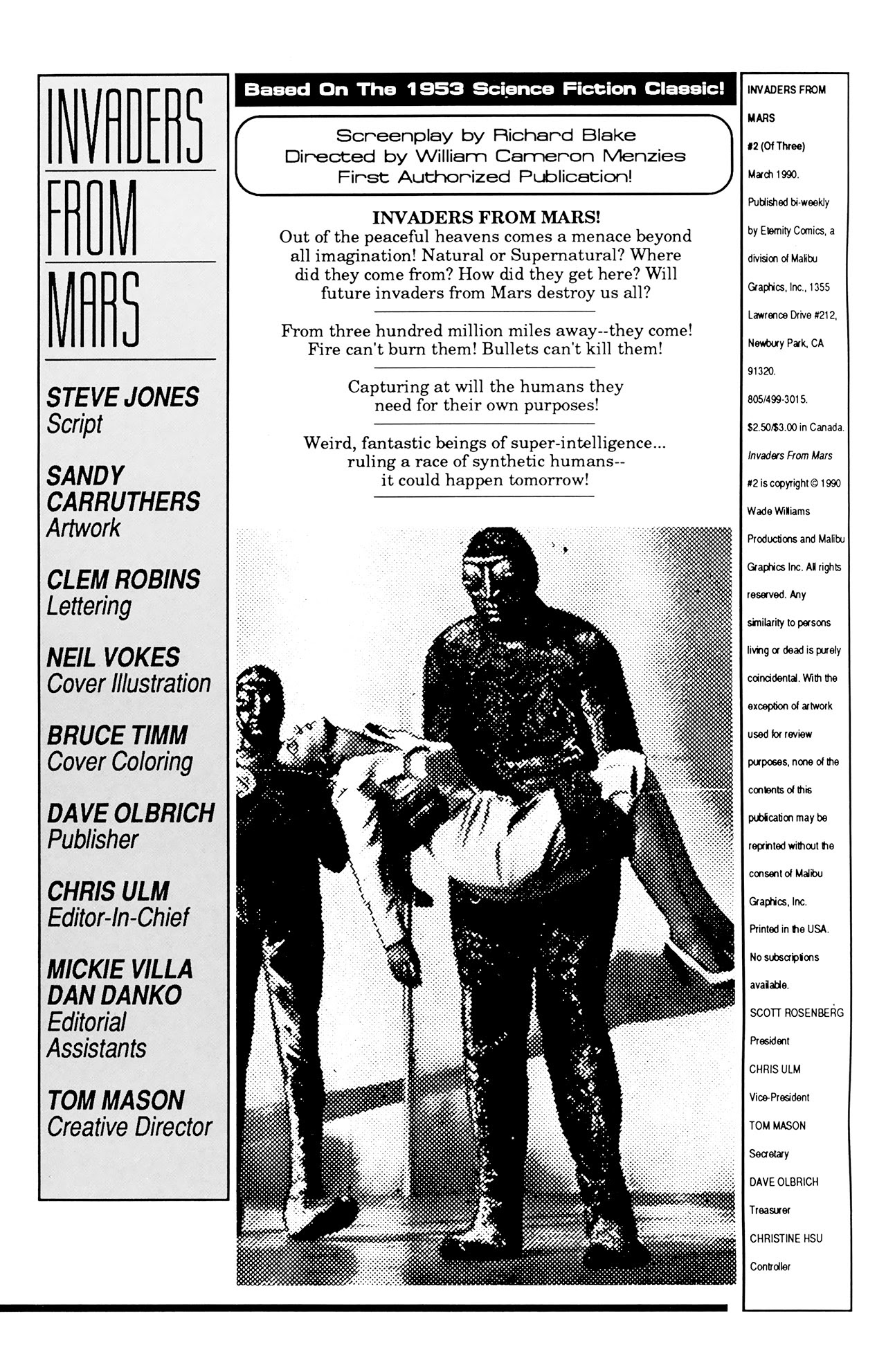 Read online Invaders From Mars (1990) comic -  Issue #2 - 2
