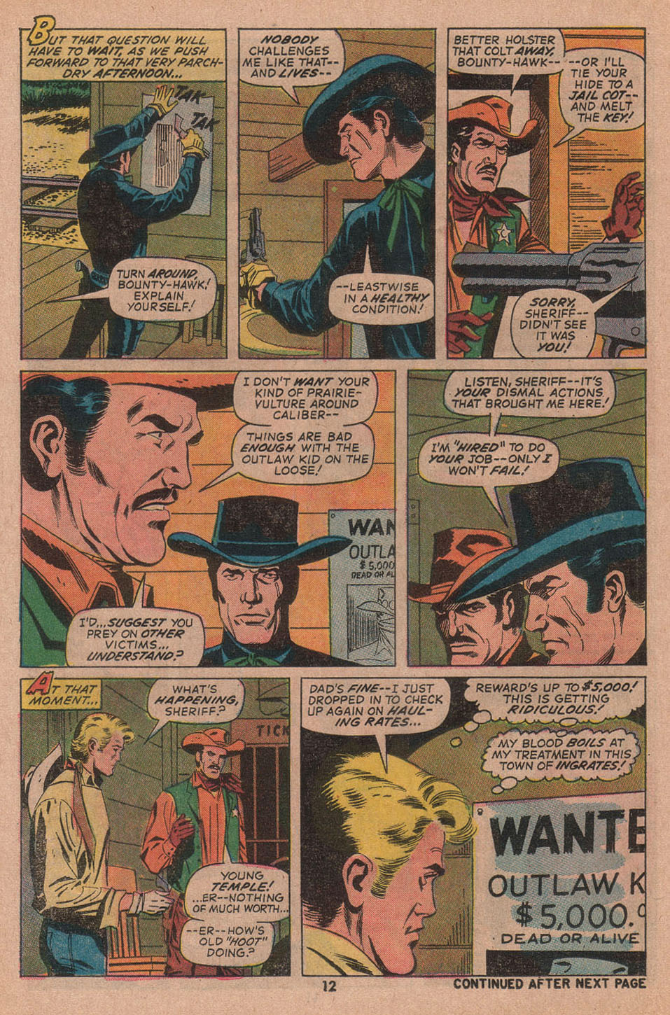 Read online The Outlaw Kid (1970) comic -  Issue #12 - 14