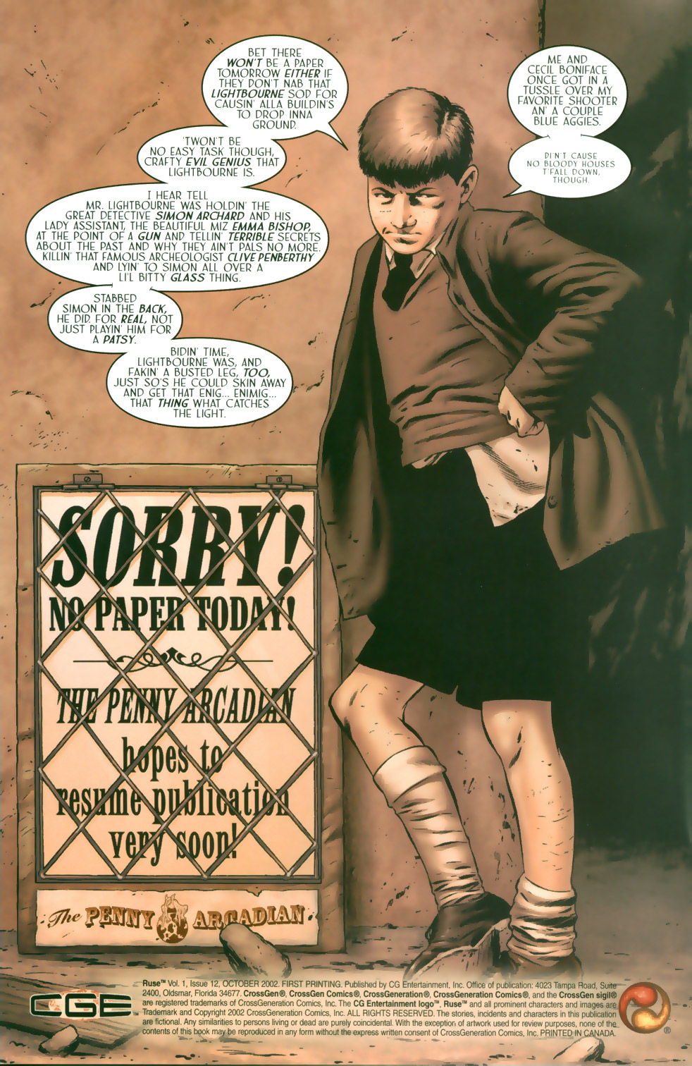 Read online Ruse comic -  Issue #12 - 3