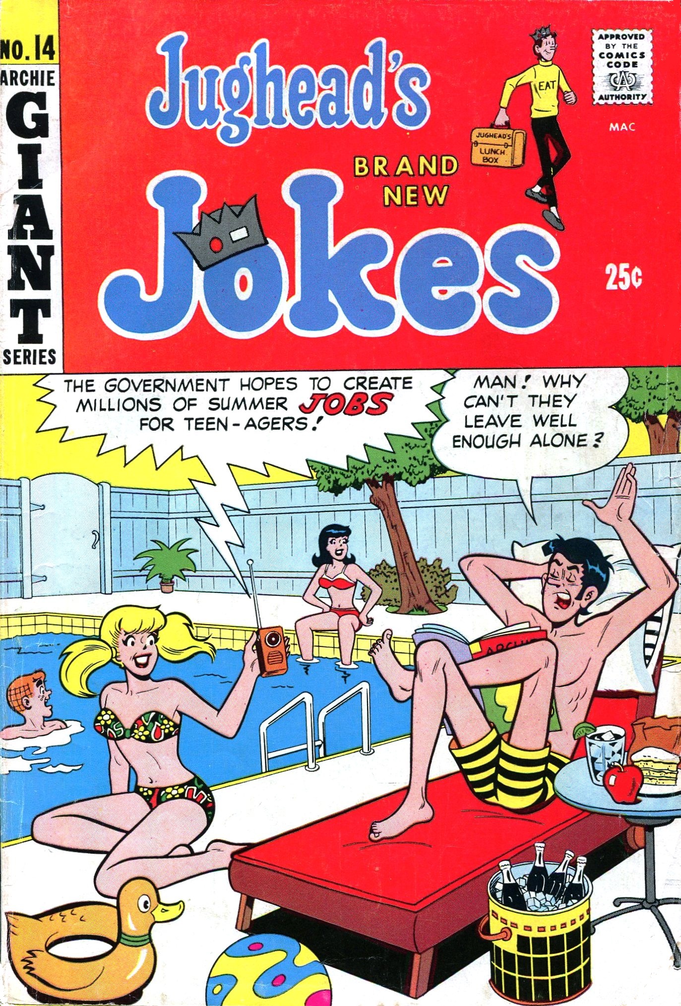 Read online Jughead's Jokes comic -  Issue #14 - 1
